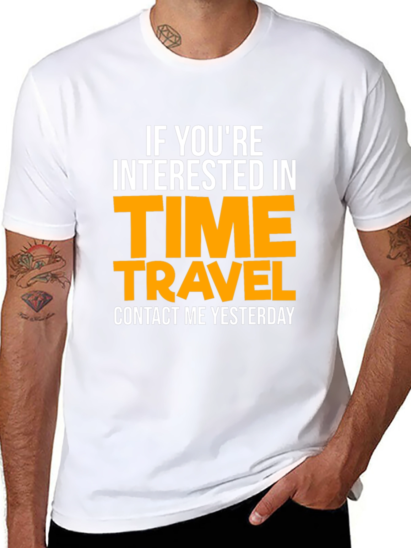 Time Travel T-Shirt: Contact Me Yesterday!