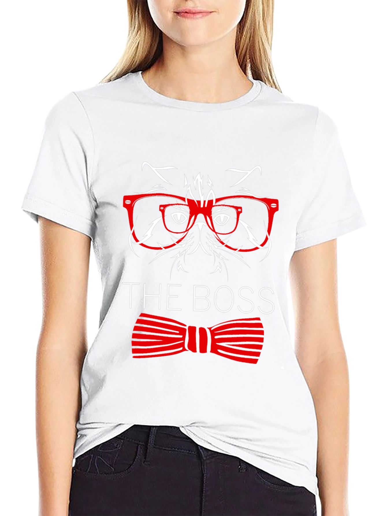 The Boss Cat Graphic T-Shirt - Mens Black Tee