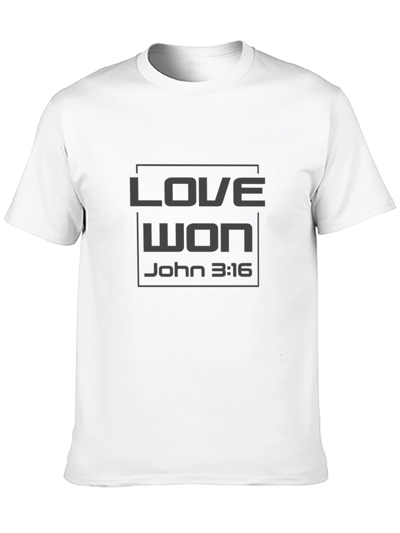 Love Won John 3:16 T-Shirt - Christian Inspired