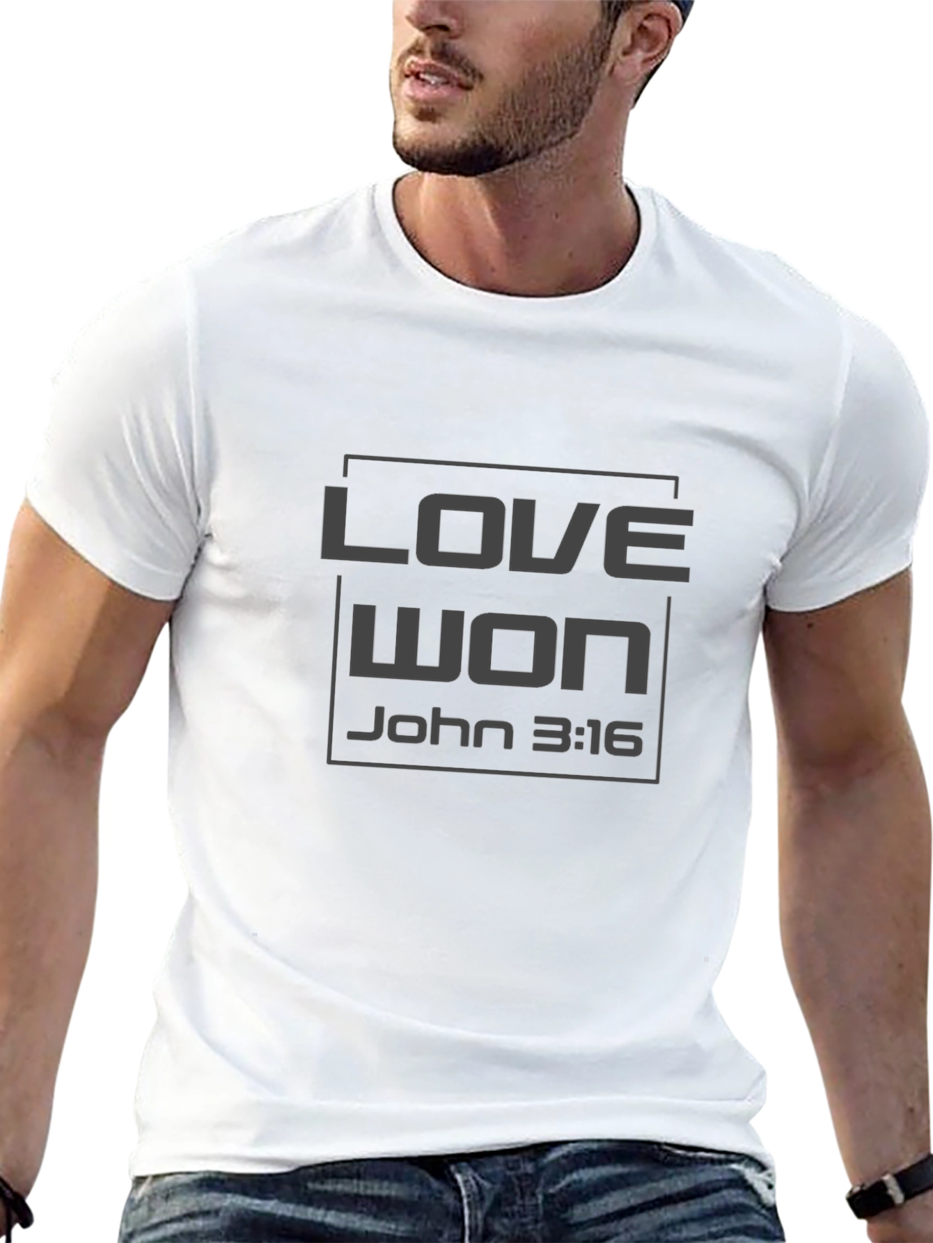 Love Won John 3:16 T-Shirt - Christian Inspired