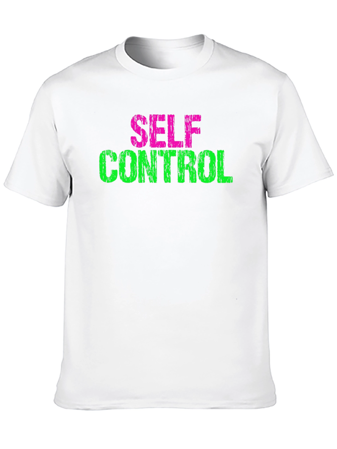 Self Control Graphic Tee - Black Cotton T-Shirt