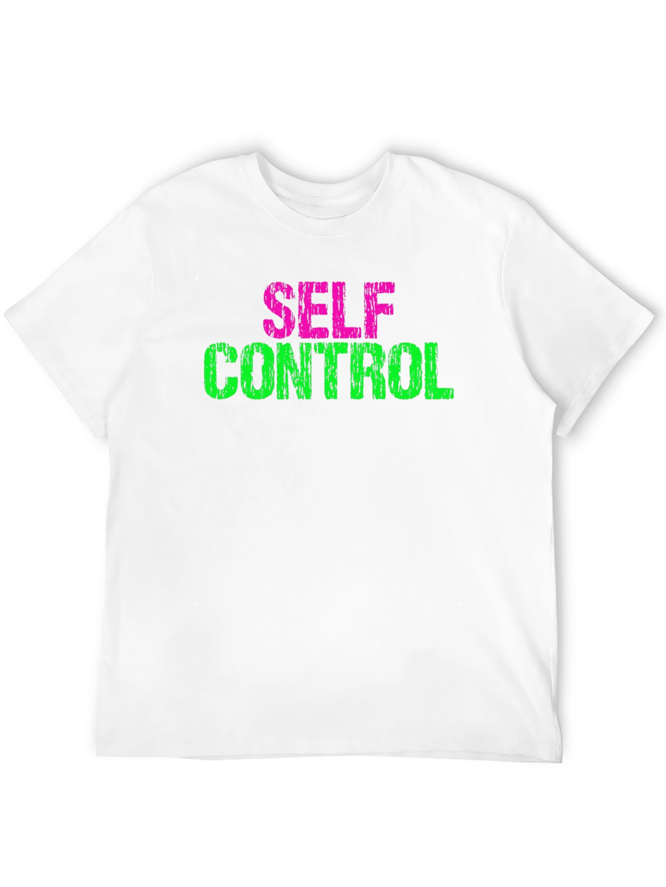 Self Control Graphic Tee - Black Cotton T-Shirt