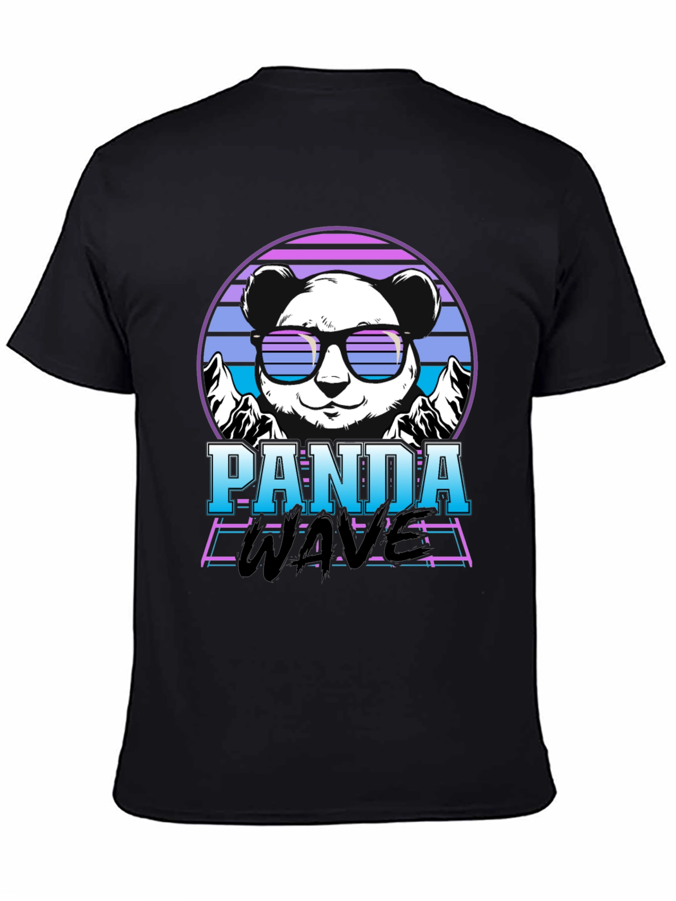 Panda Wave Retro T-Shirt