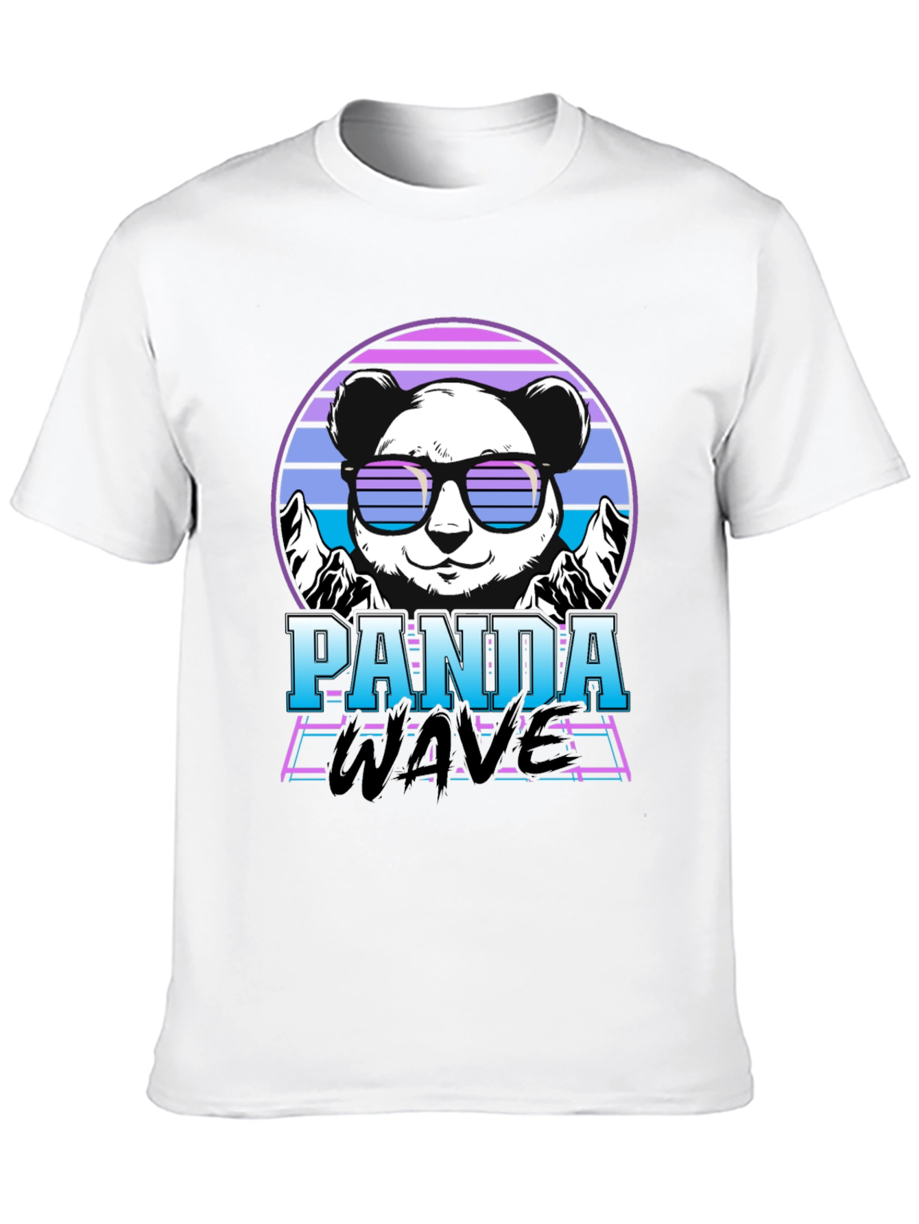 Panda Wave Retro T-Shirt