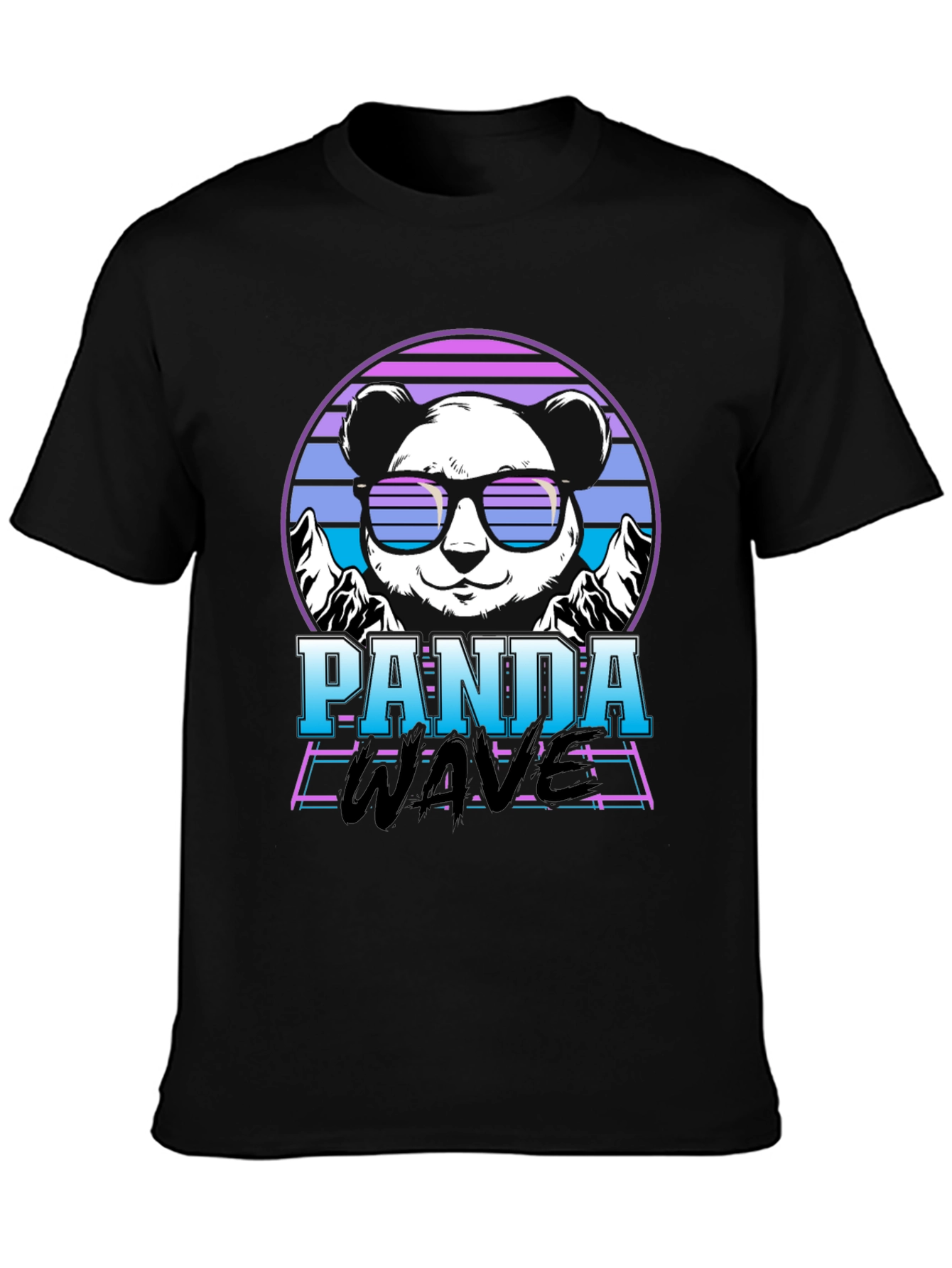 Panda Wave Retro T-Shirt