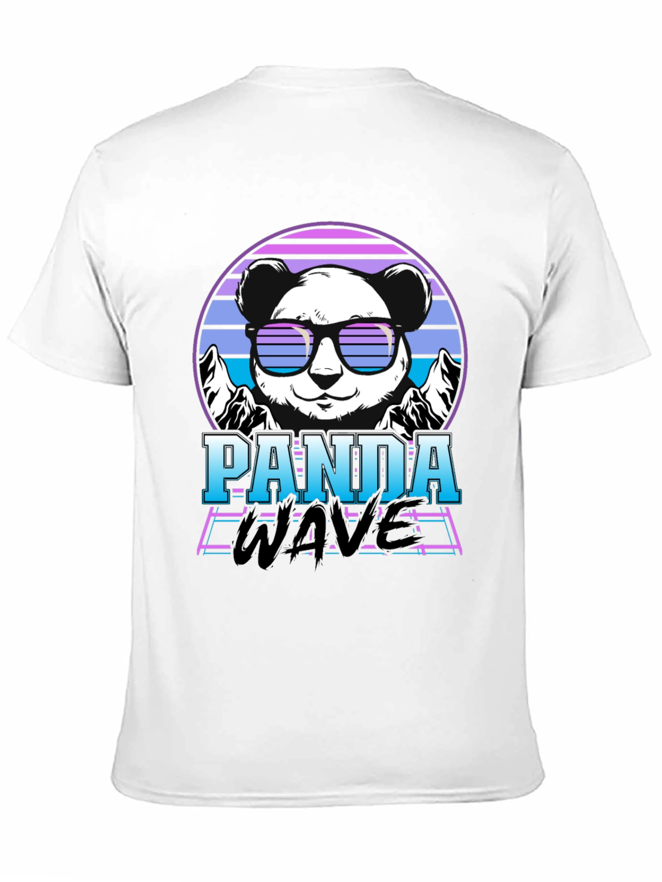 Panda Wave Retro T-Shirt