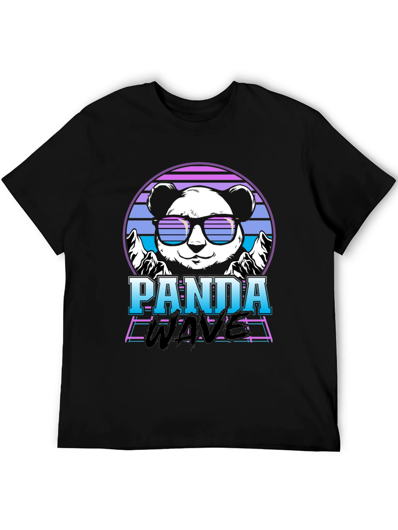 Panda Wave Retro T-Shirt