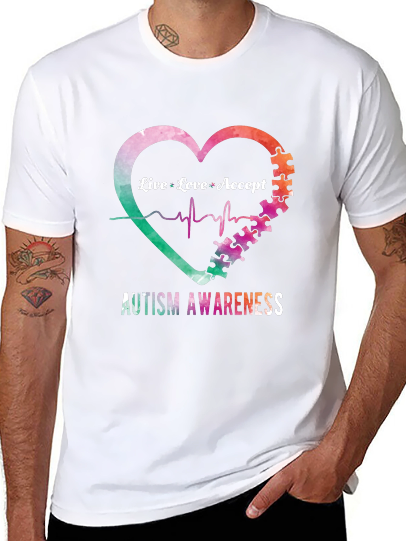Autism Awareness Heart T-Shirt