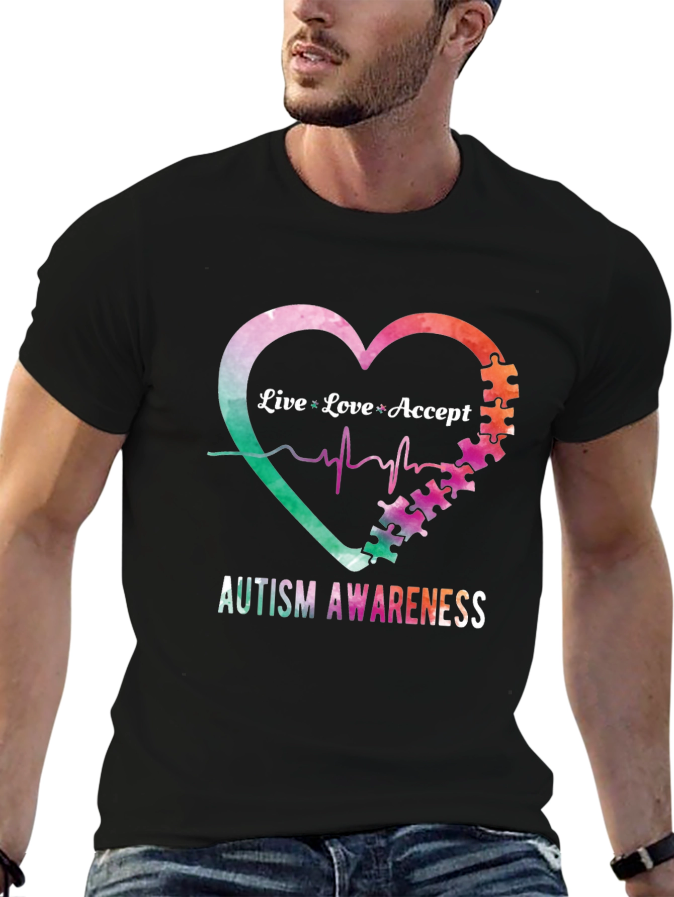 Autism Awareness Heart T-Shirt