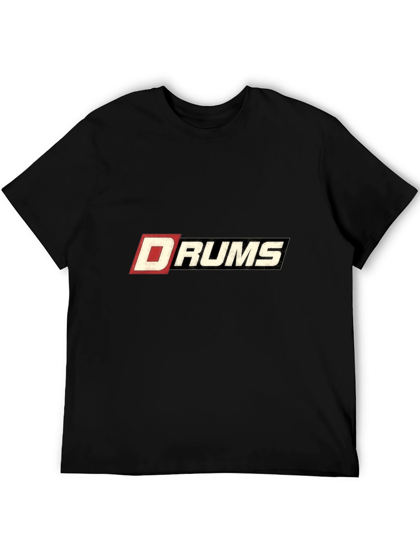 Drums Graphic Black T-Shirt