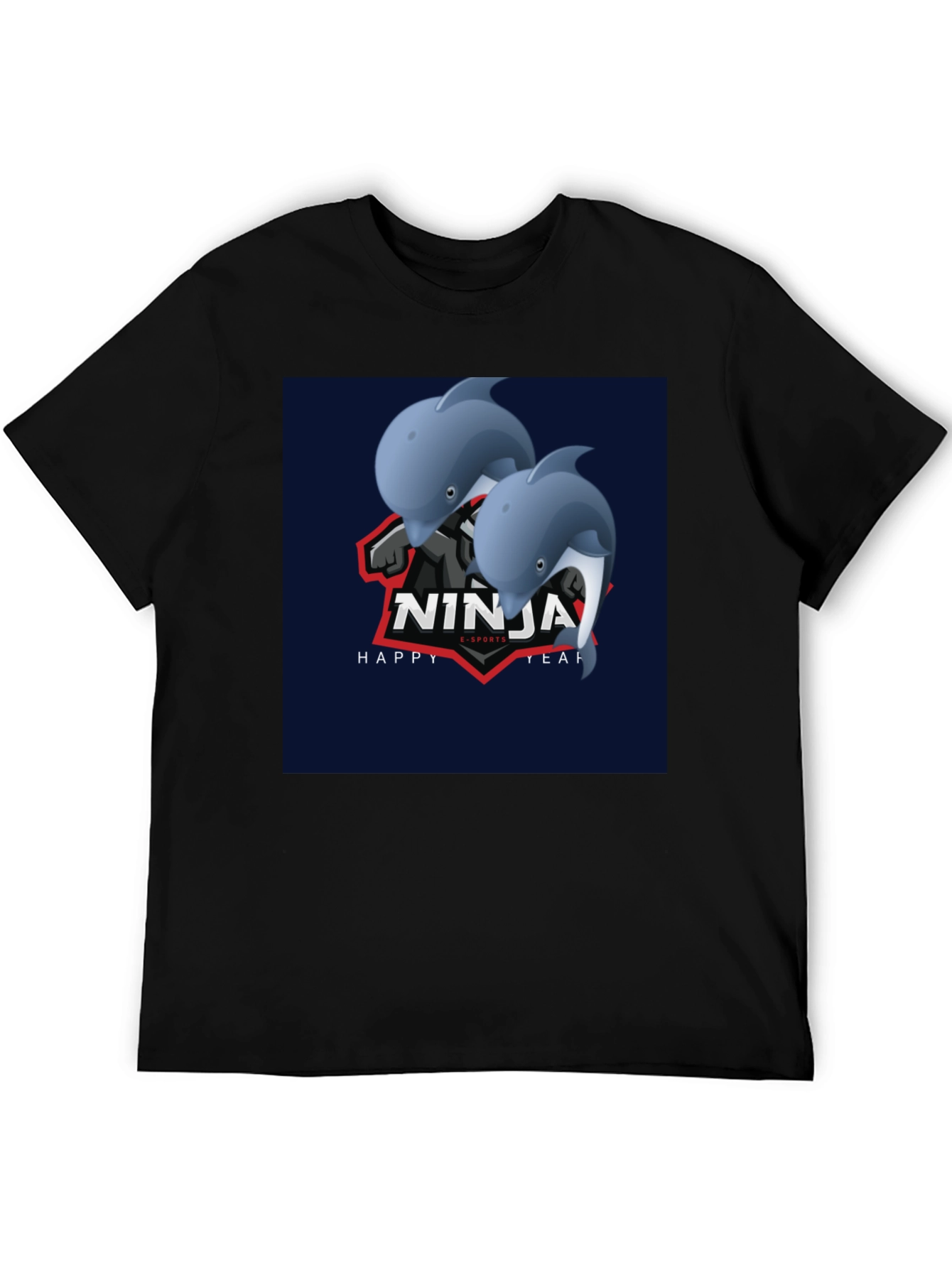 Ninja Dolphins Graphic T-Shirt