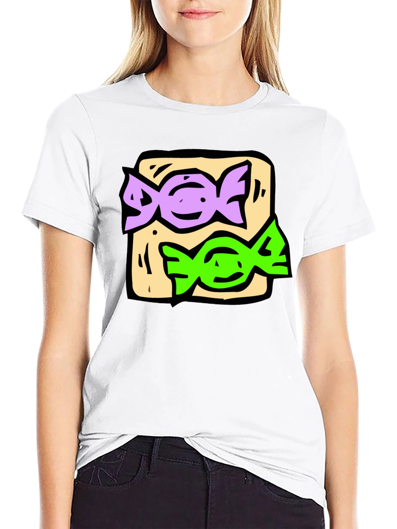 Candy Graphic Black T-Shirt