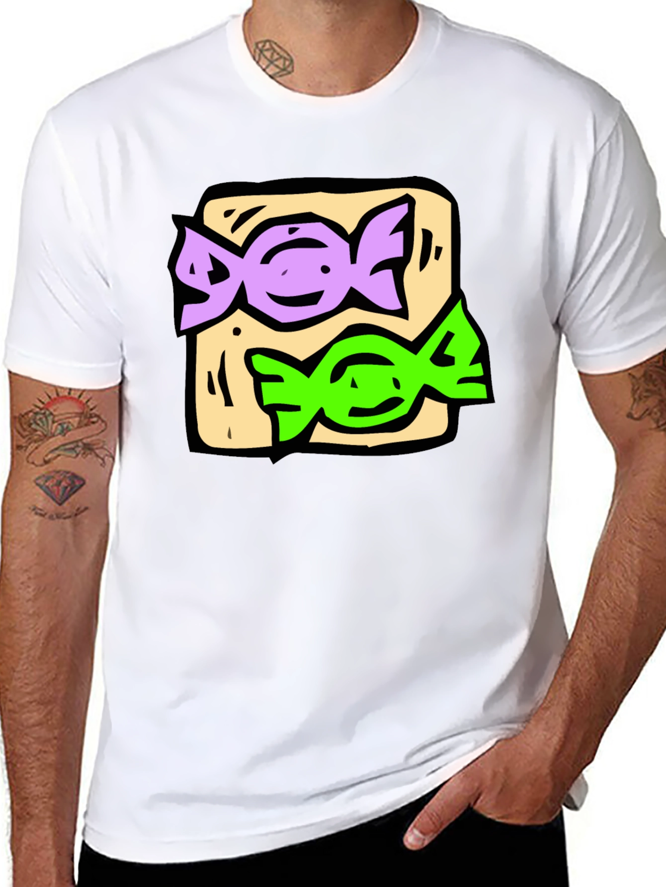 Candy Graphic Black T-Shirt