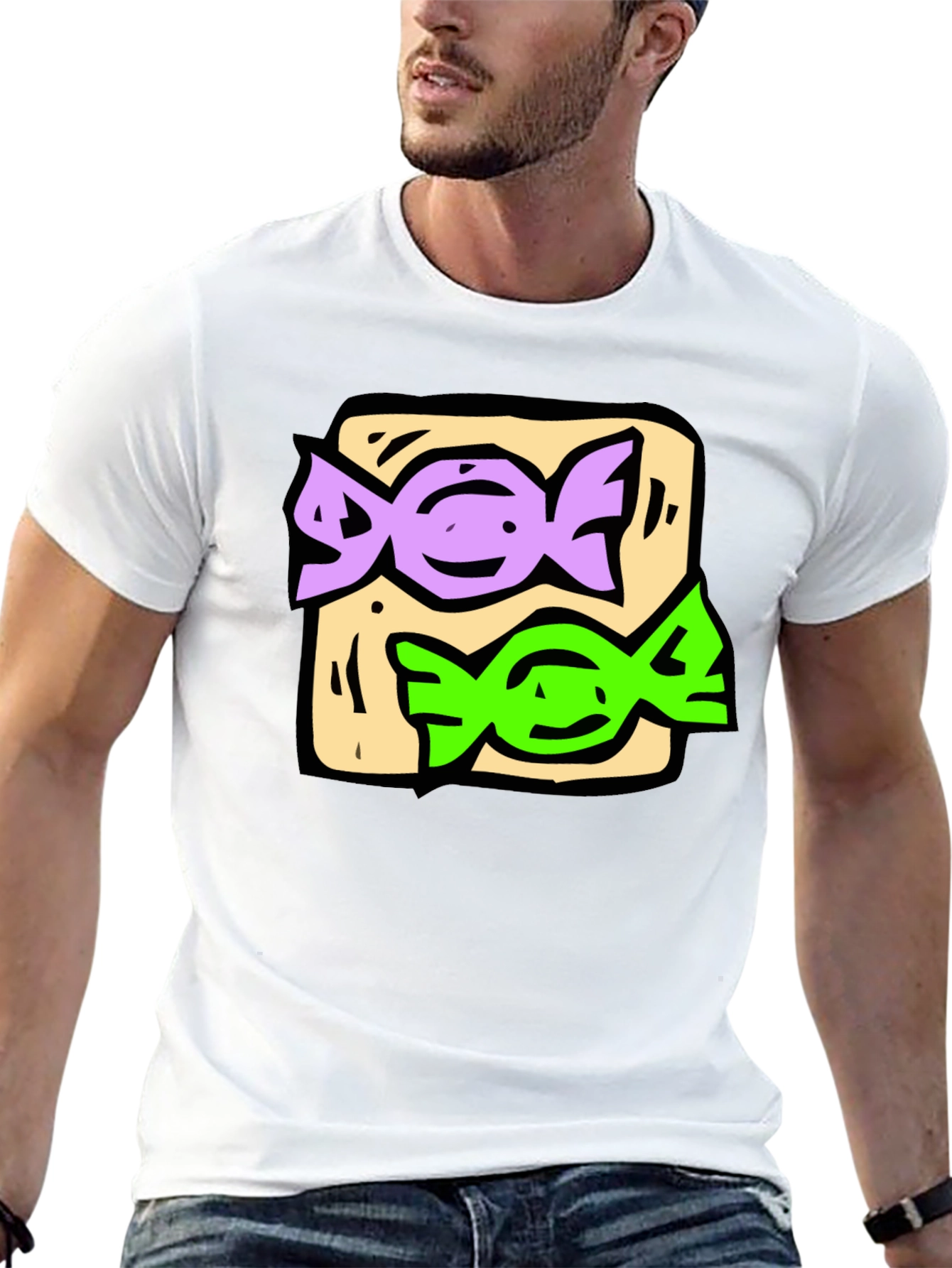Candy Graphic Black T-Shirt