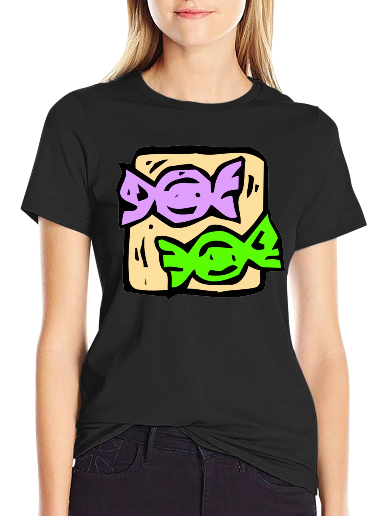 Candy Graphic Black T-Shirt