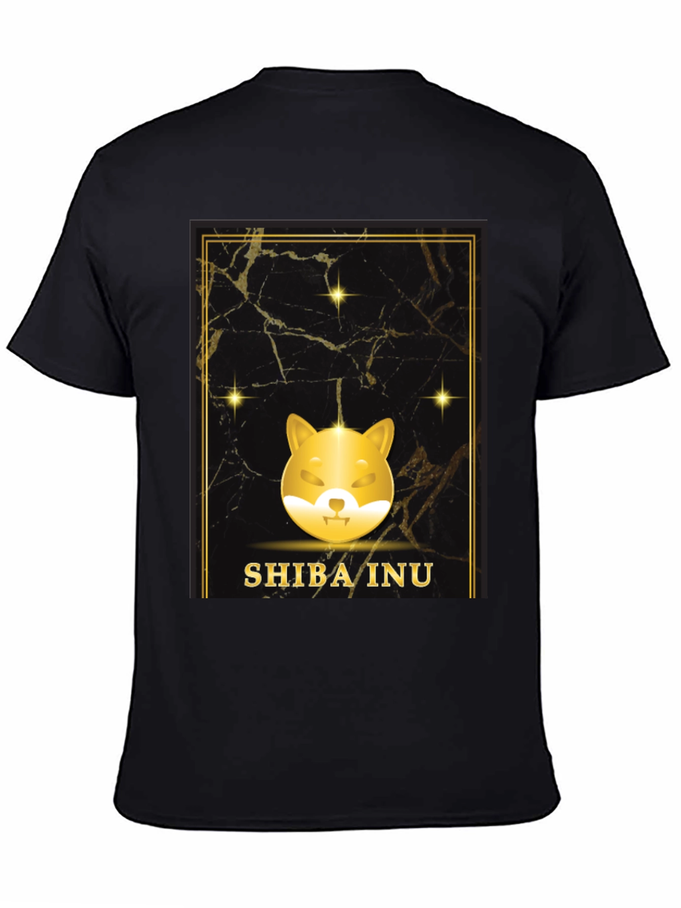 Shiba Inu Black T-Shirt - Crypto Doge Design