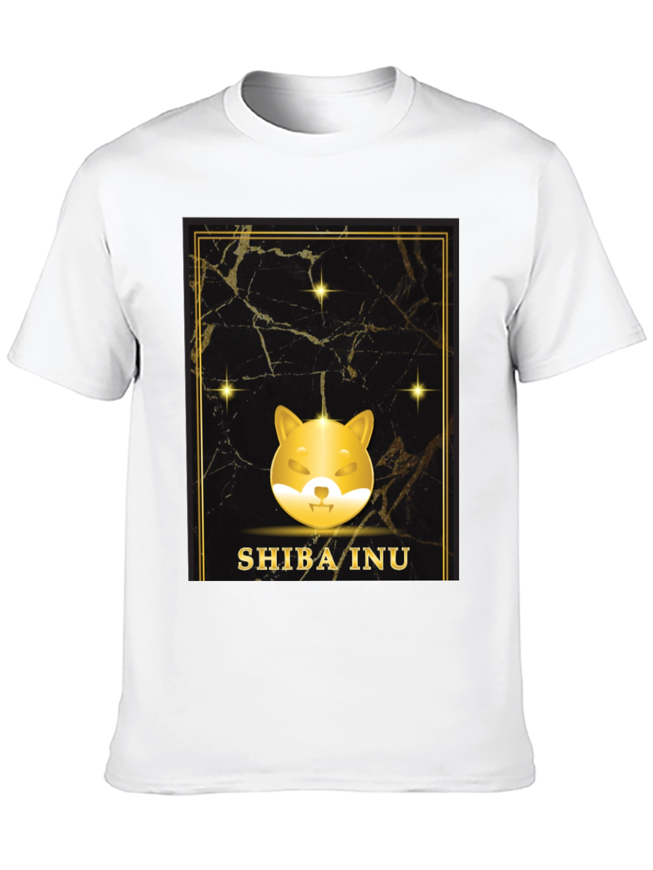 Shiba Inu Black T-Shirt - Crypto Doge Design
