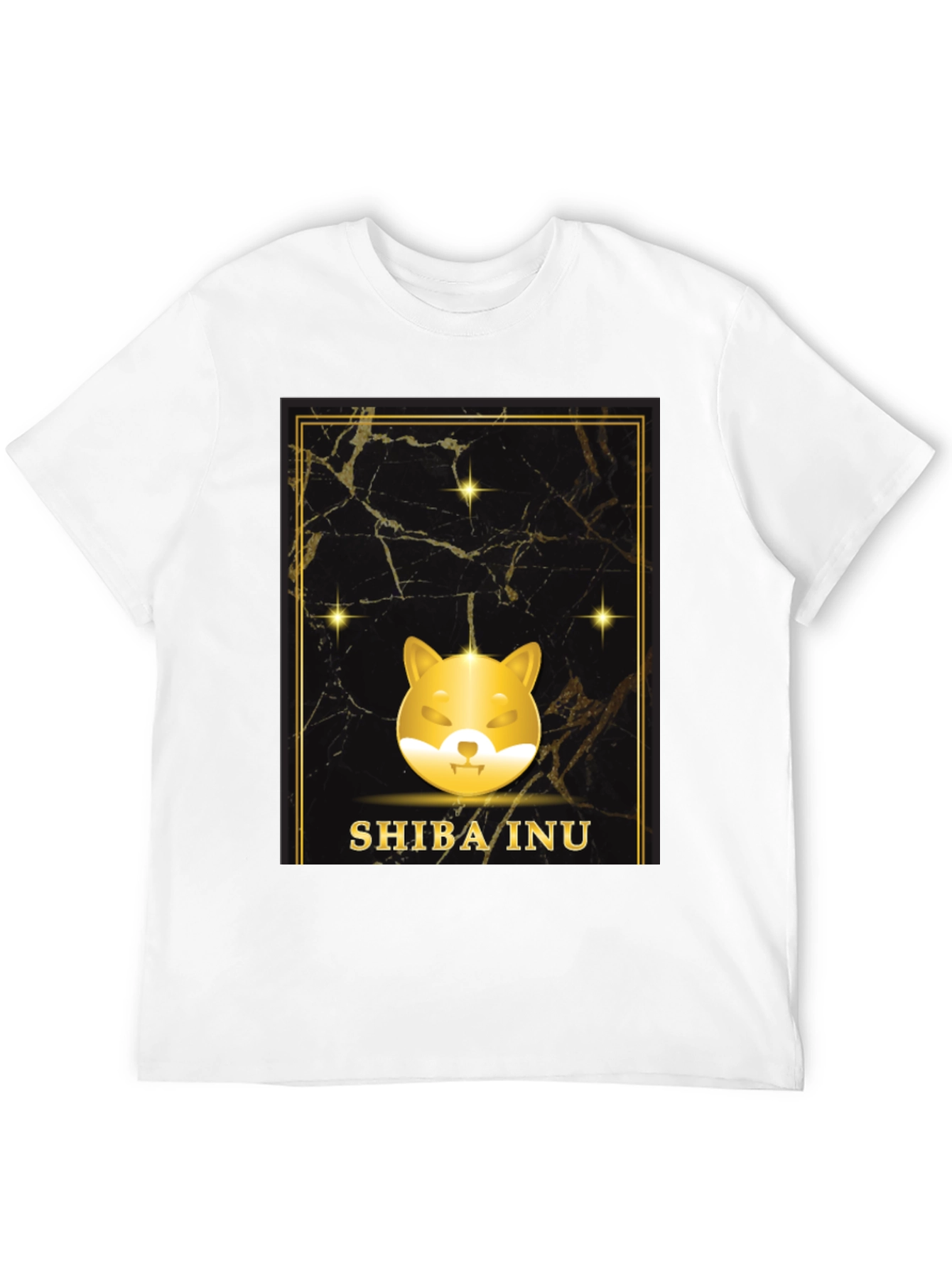 Shiba Inu Black T-Shirt - Crypto Doge Design