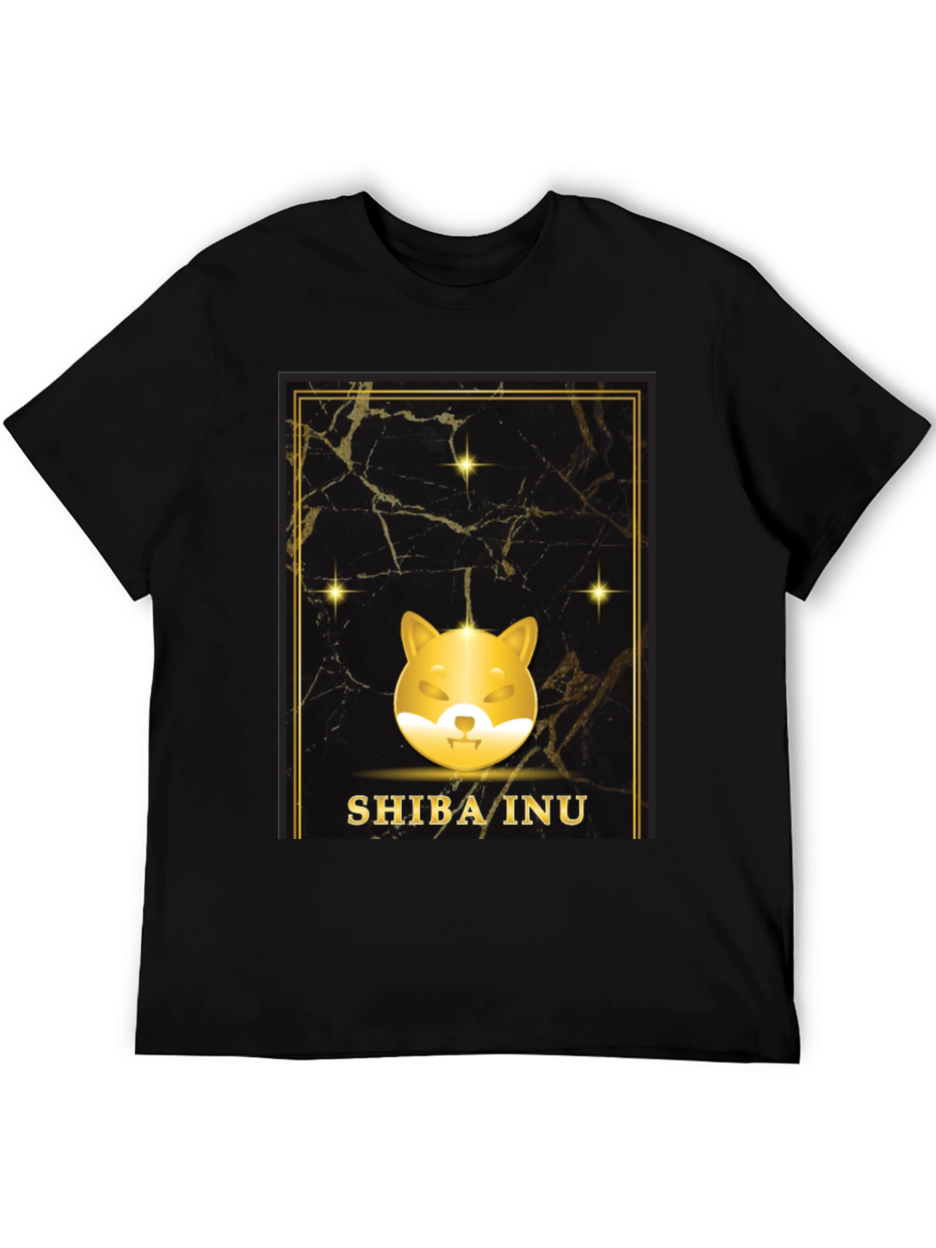 Shiba Inu Black T-Shirt - Crypto Doge Design