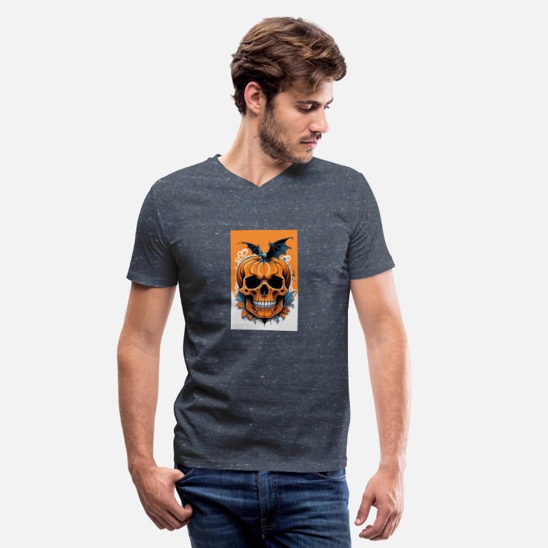Pumpkin Face Skull Halloween Vector