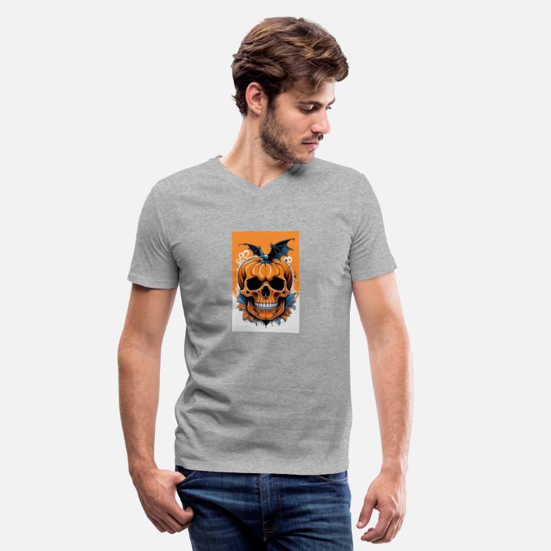 Pumpkin Face Skull Halloween Vector