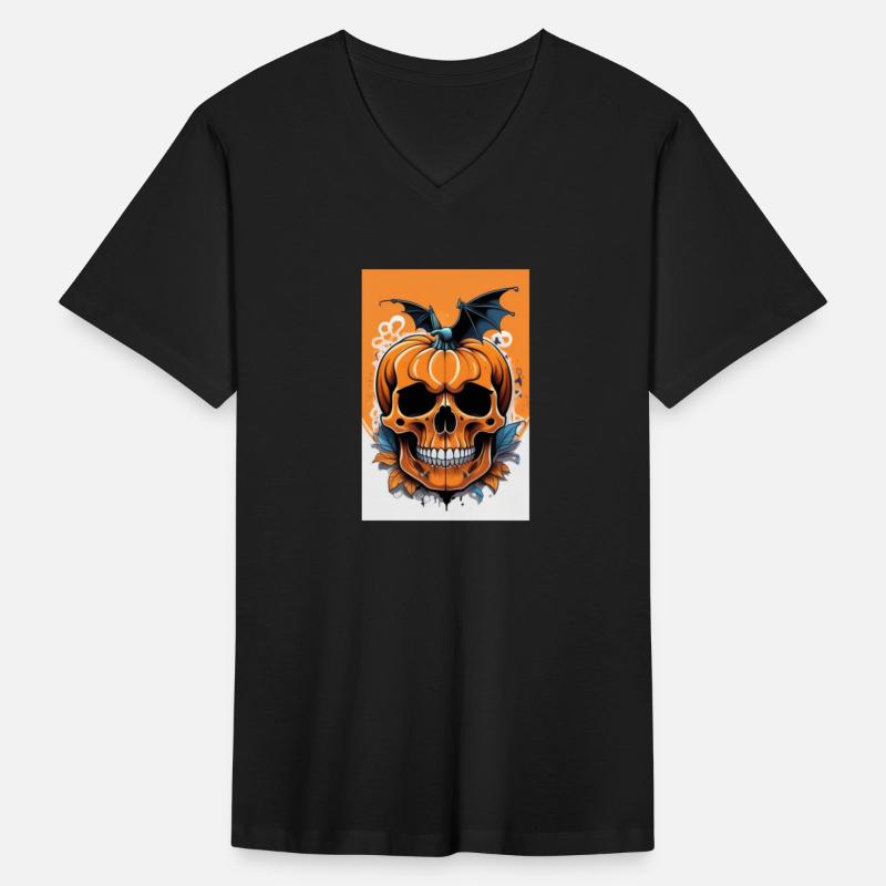 Pumpkin Face Skull Halloween Vector
