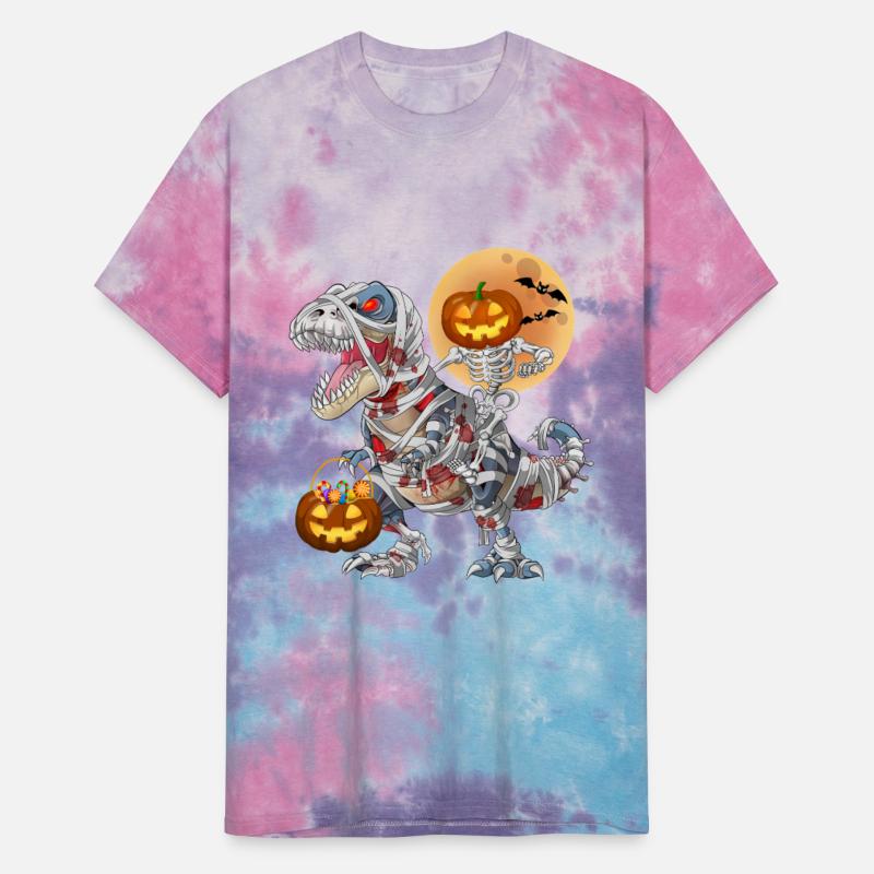 Pumpkin Skeleton Riding Zombie Mummy Dinosaur