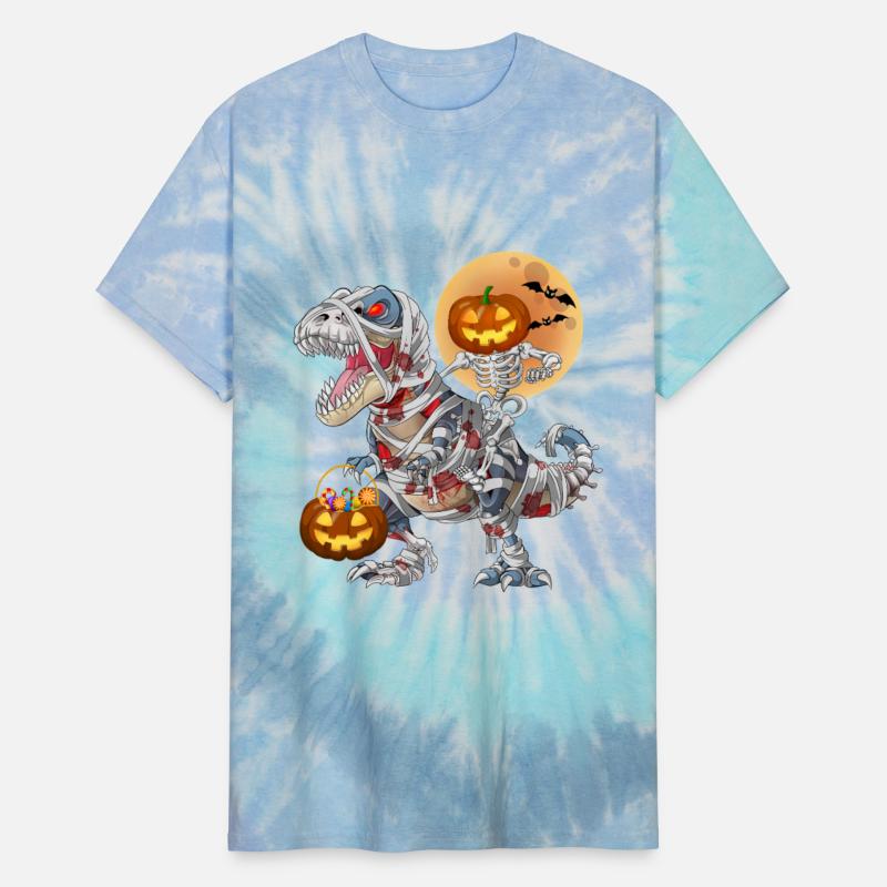 Pumpkin Skeleton Riding Zombie Mummy Dinosaur