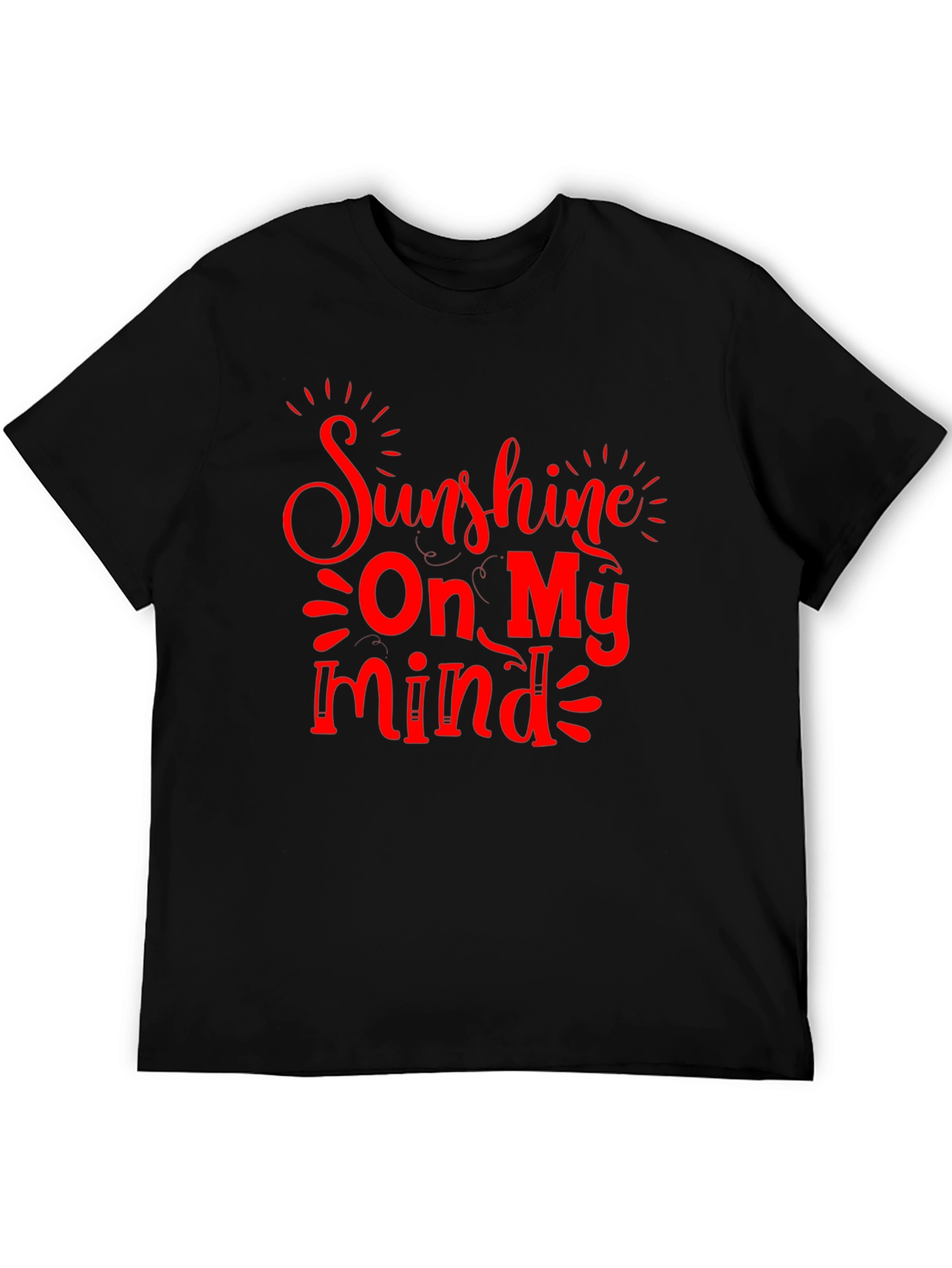 Sunshine On My Mind Graphic Tee - Black T-Shirt