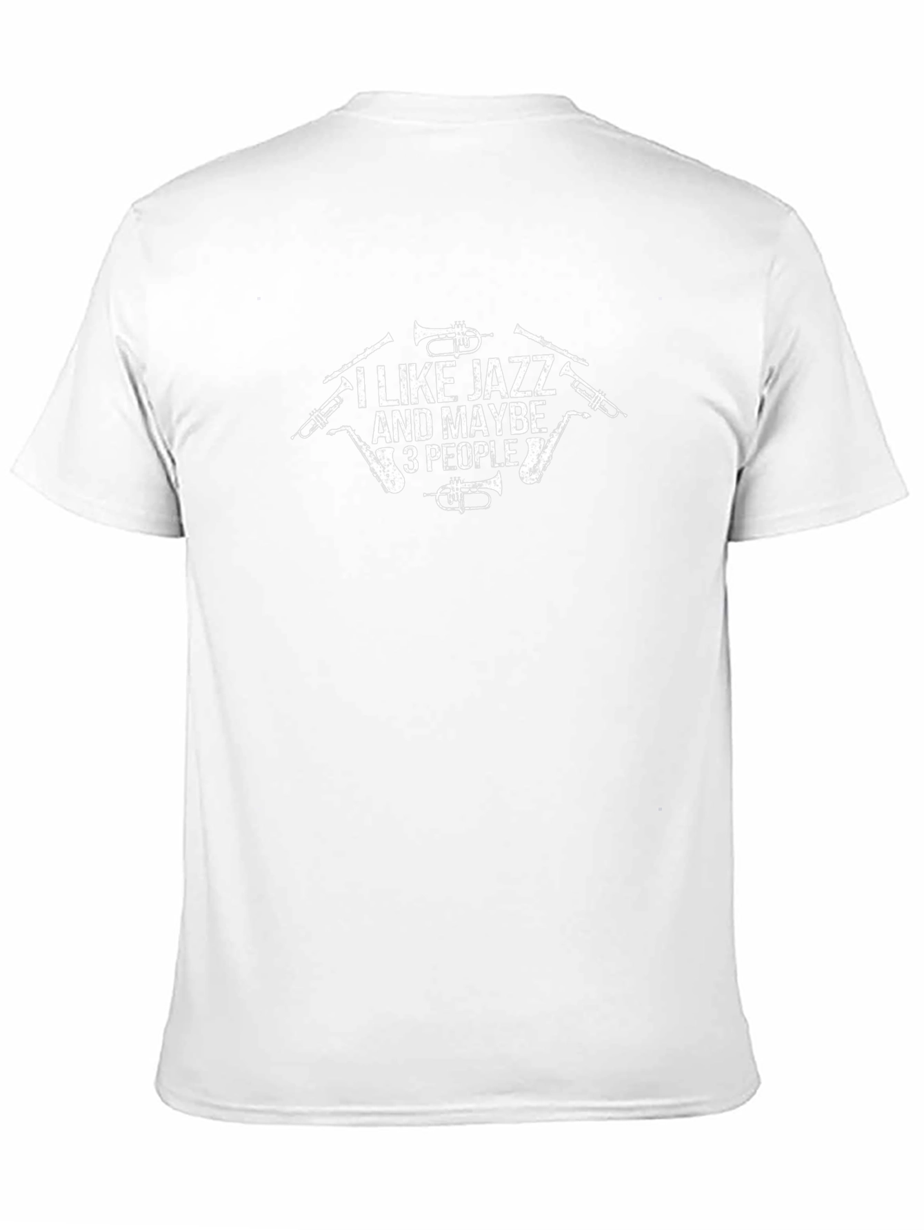 I Like Jazz and Maybe 3 People Black T-Shirt