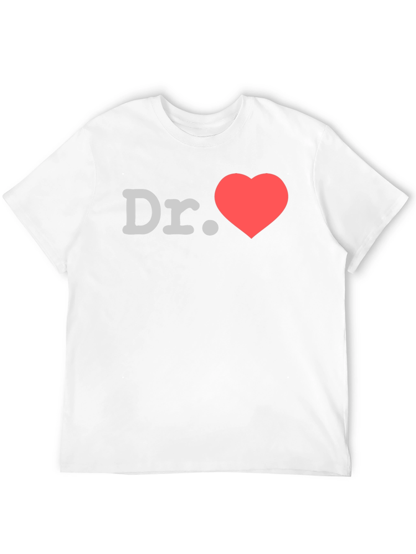 Dr. Heart Graphic T-Shirt -  Black Crew Neck Tee