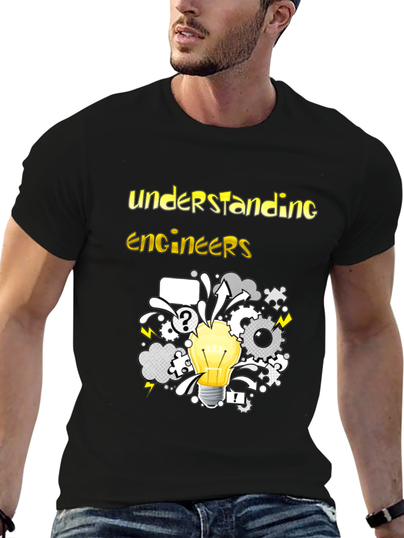 Understanding Engineers T-Shirt - Idea Bulb Design