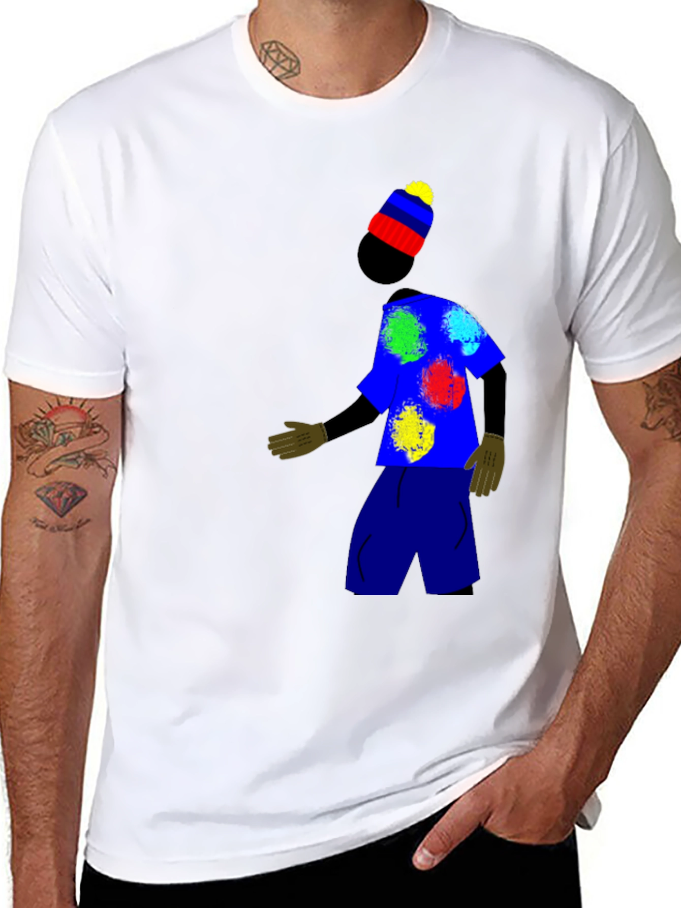 Funky Graphic Print Mens T-Shirt