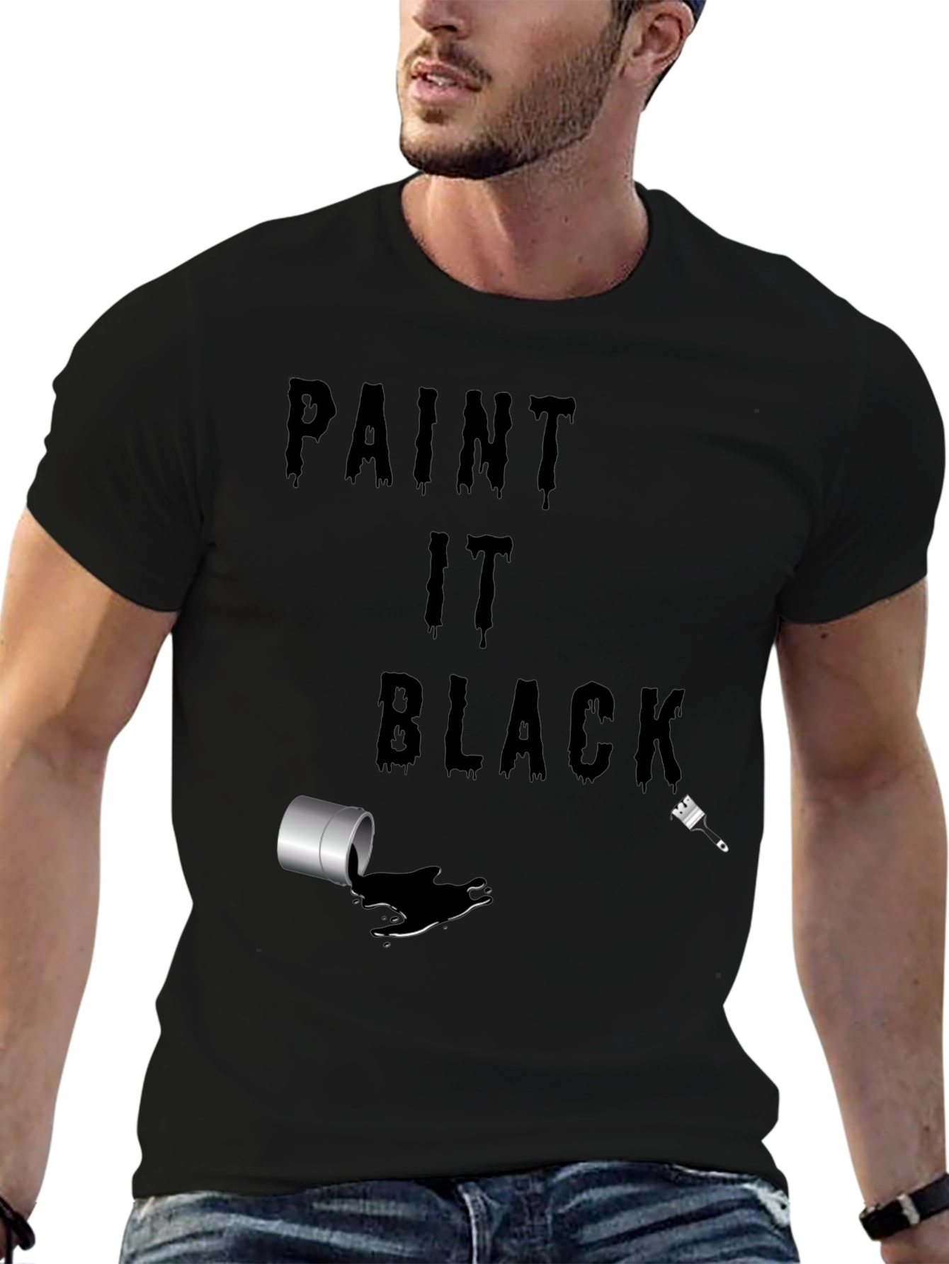Paint It Black Mens T-Shirt