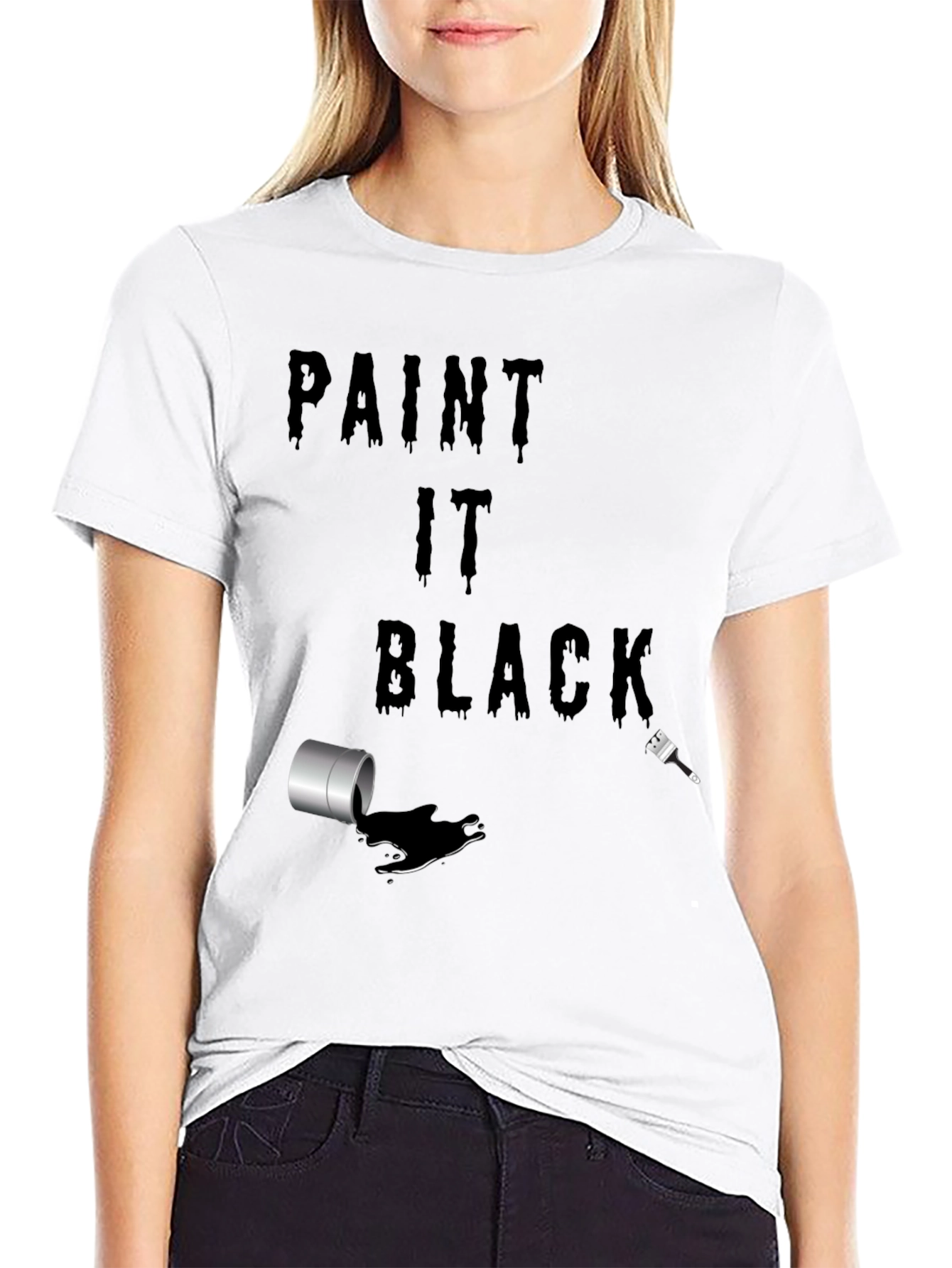 Paint It Black Mens T-Shirt