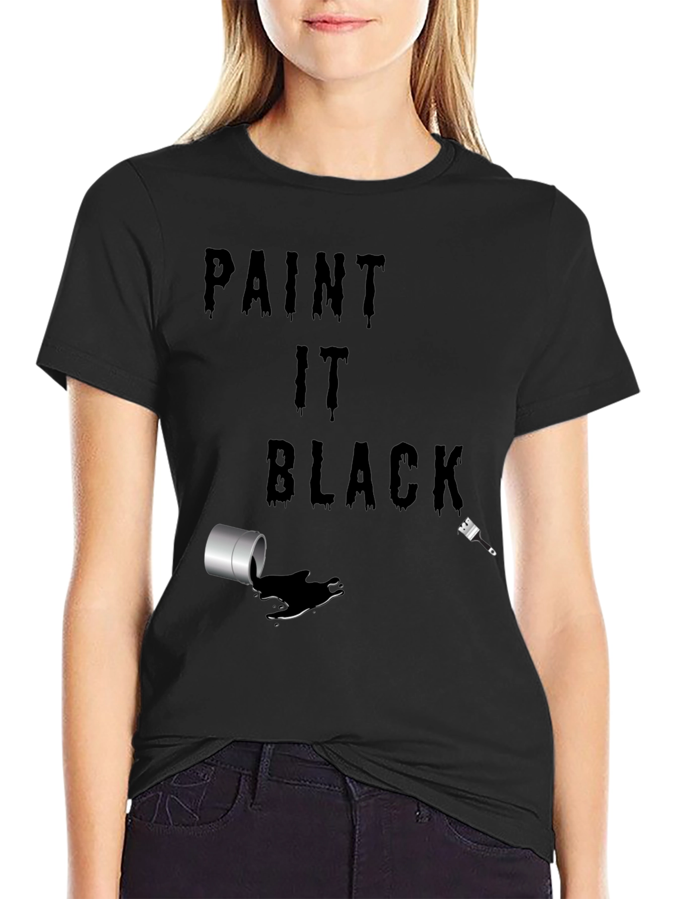 Paint It Black Mens T-Shirt