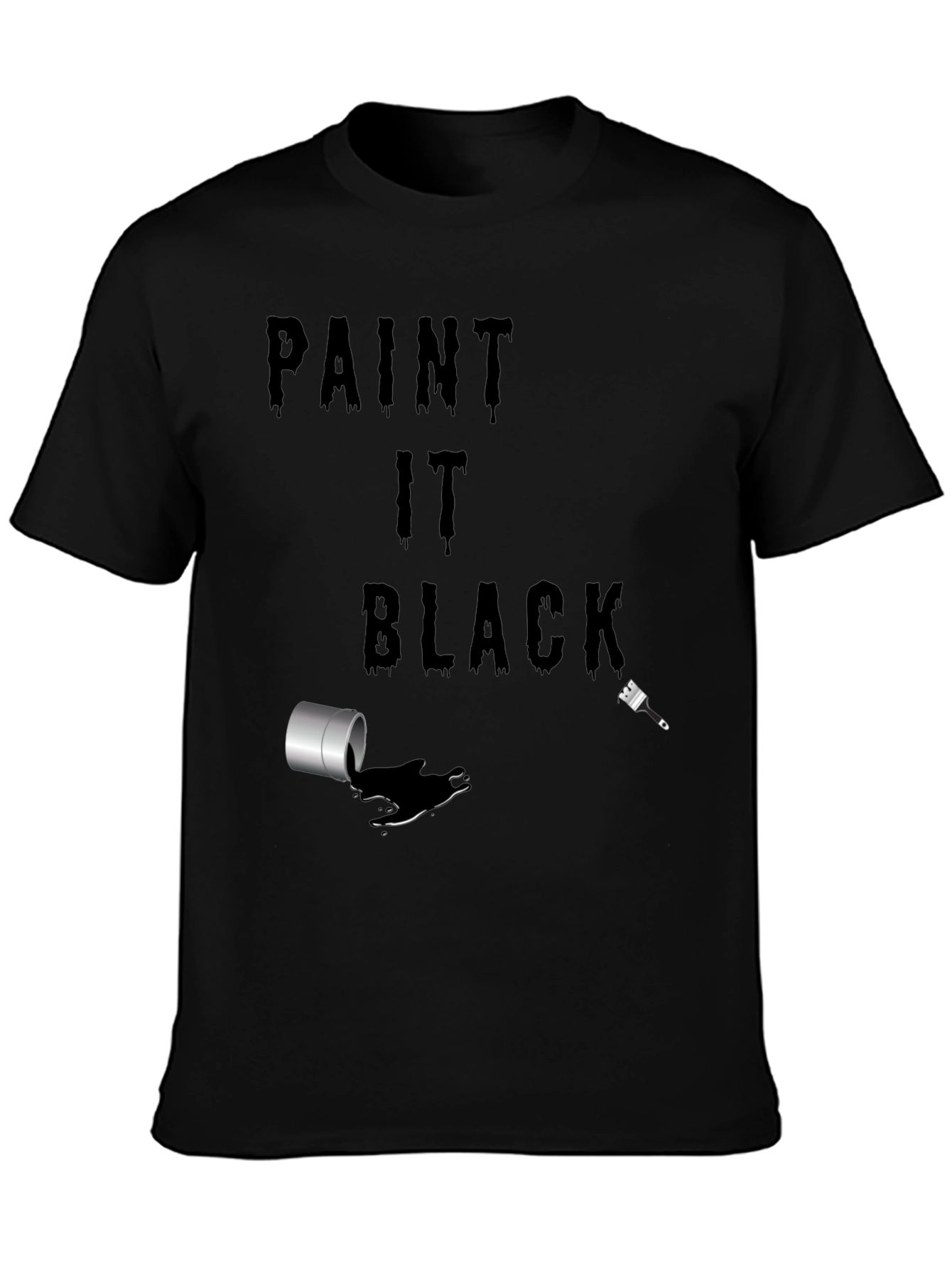Paint It Black Mens T-Shirt