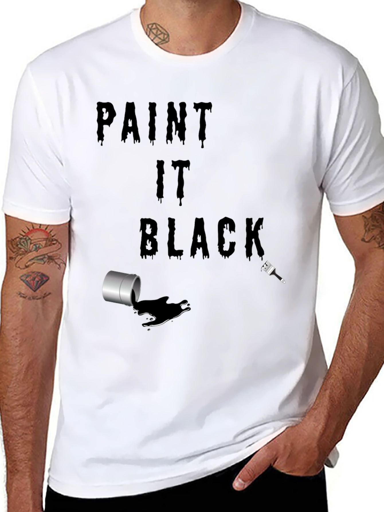 Paint It Black Mens T-Shirt