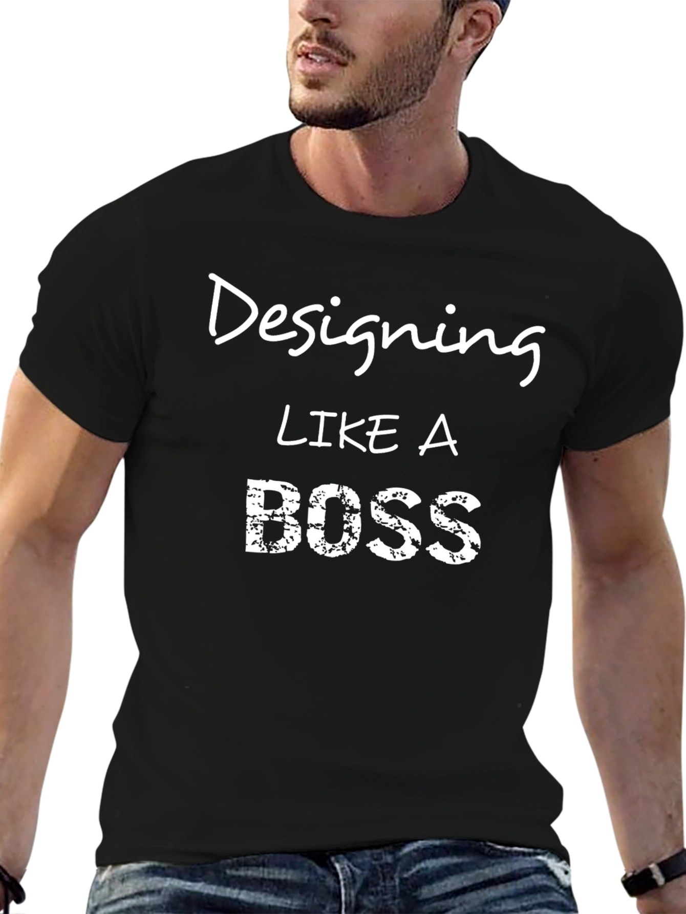 Designing Like A Boss Graphic Tee - Black