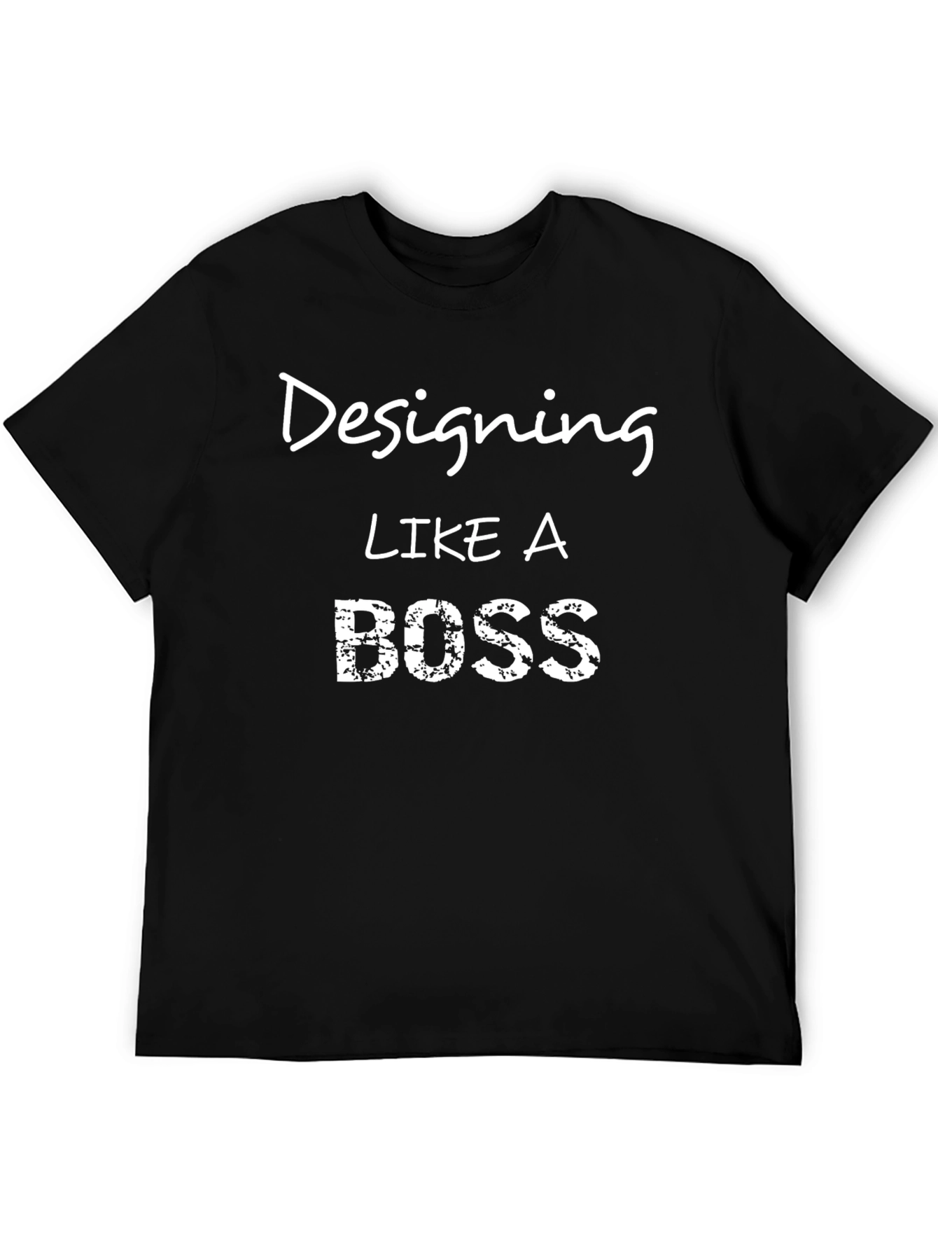 Designing Like A Boss Graphic Tee - Black