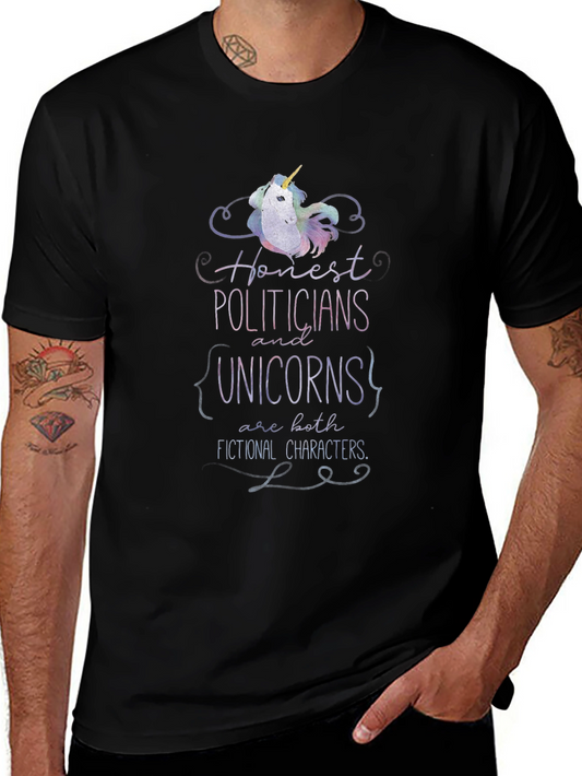 Honest Politicians and Unicorns Funny T-Shirt