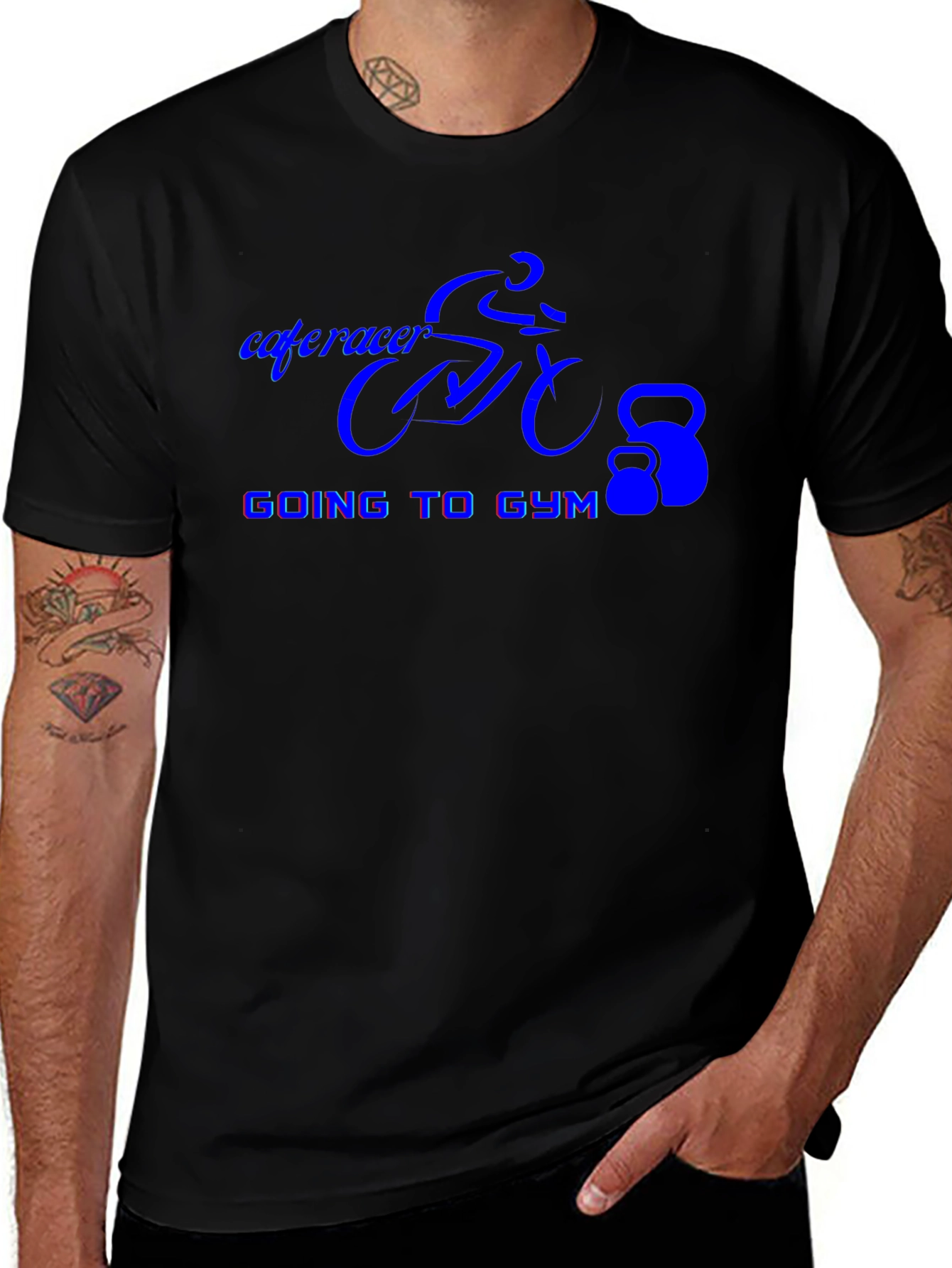 Cafe Racer Gym Black T-Shirt
