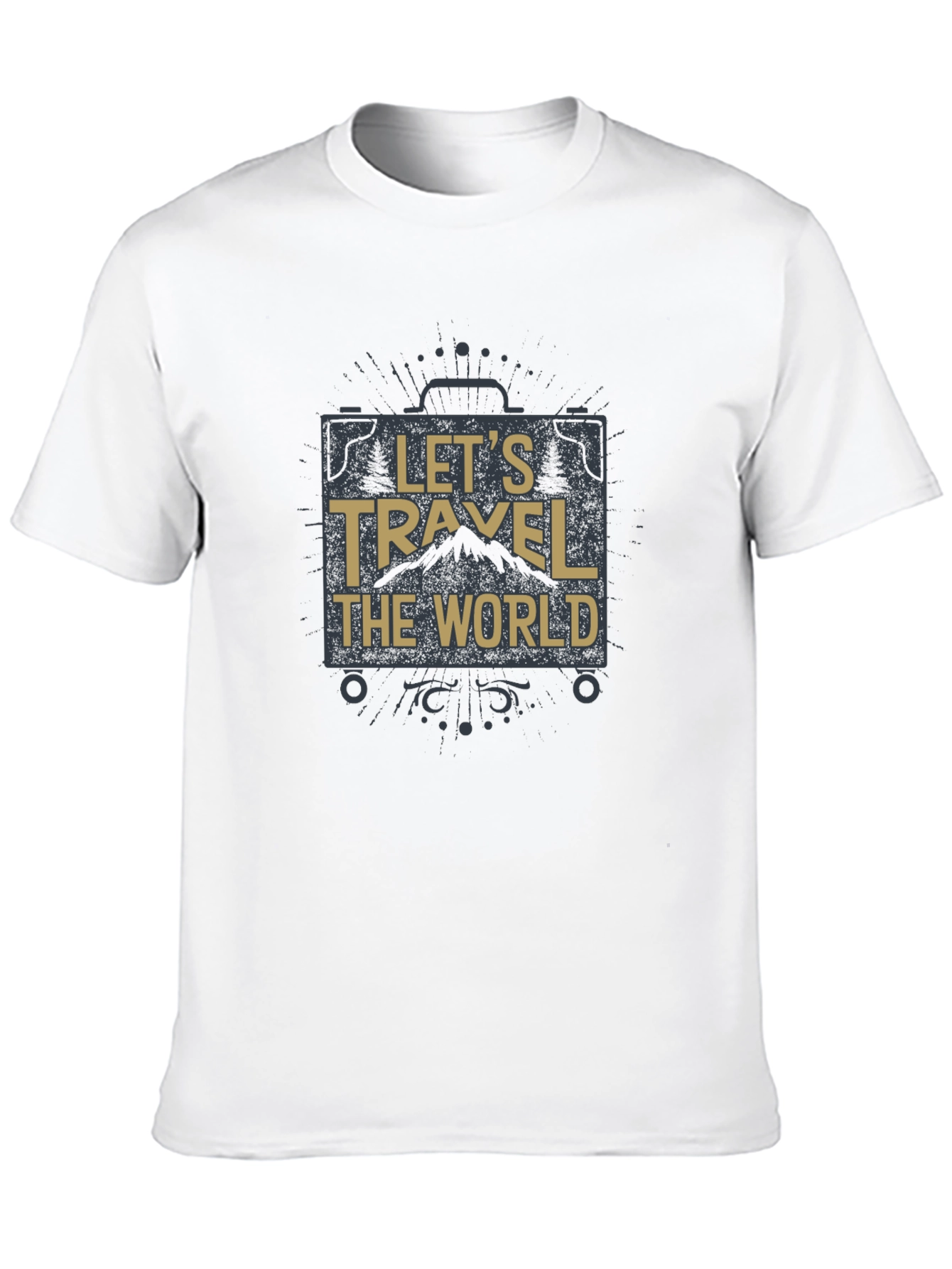 Lets Travel The World Black T-Shirt