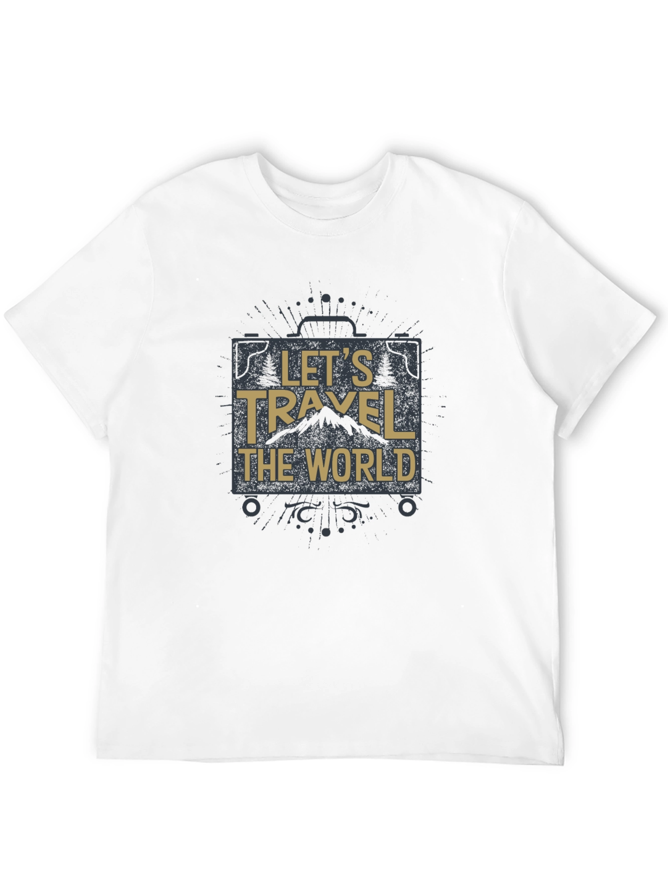 Lets Travel The World Black T-Shirt