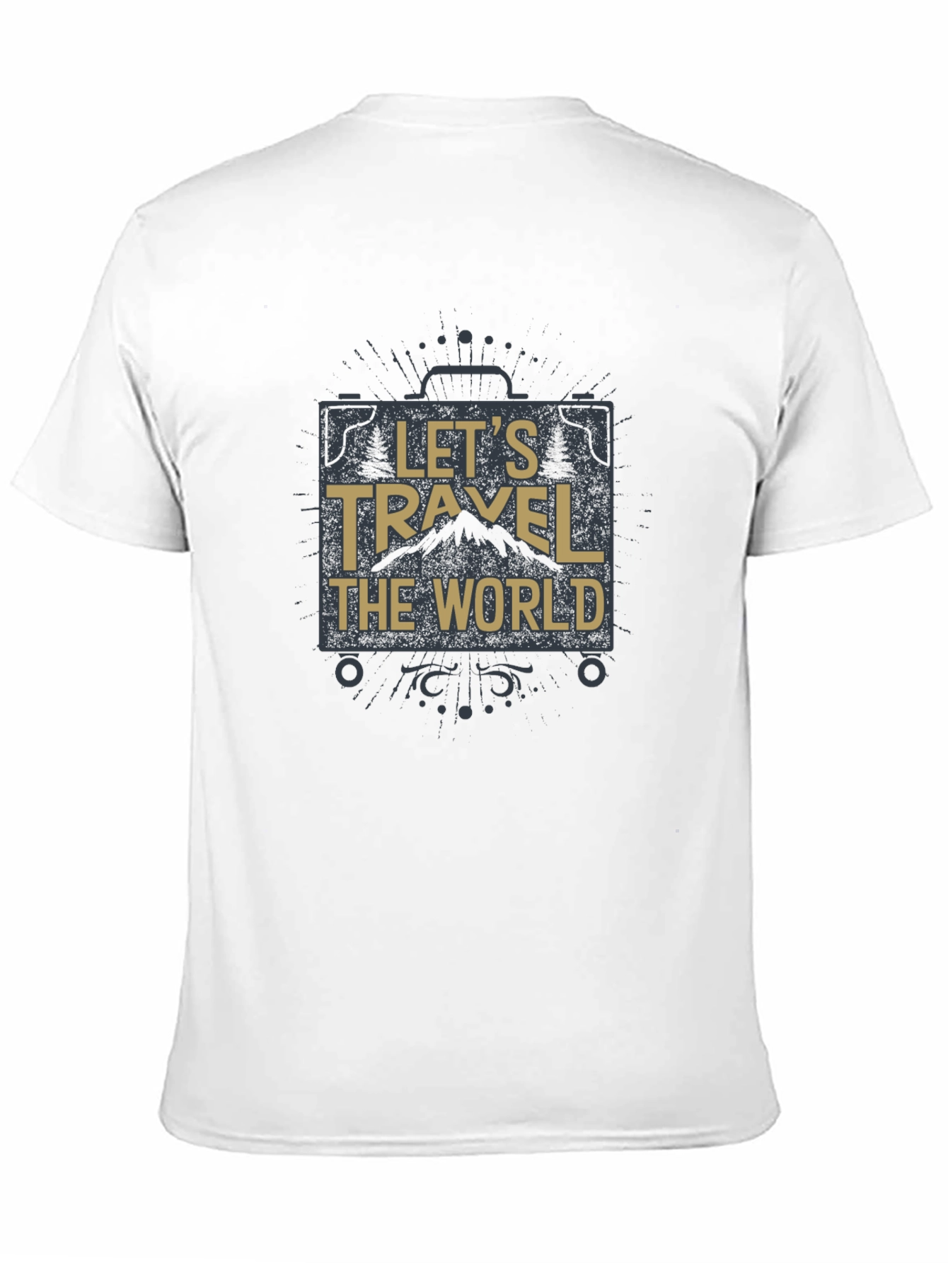 Lets Travel The World Black T-Shirt