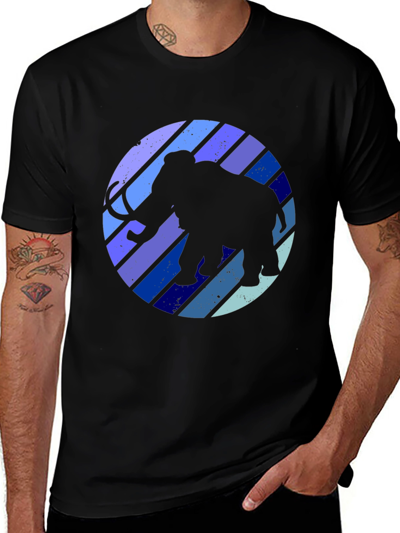 Mammoth Retro Striped T-Shirt