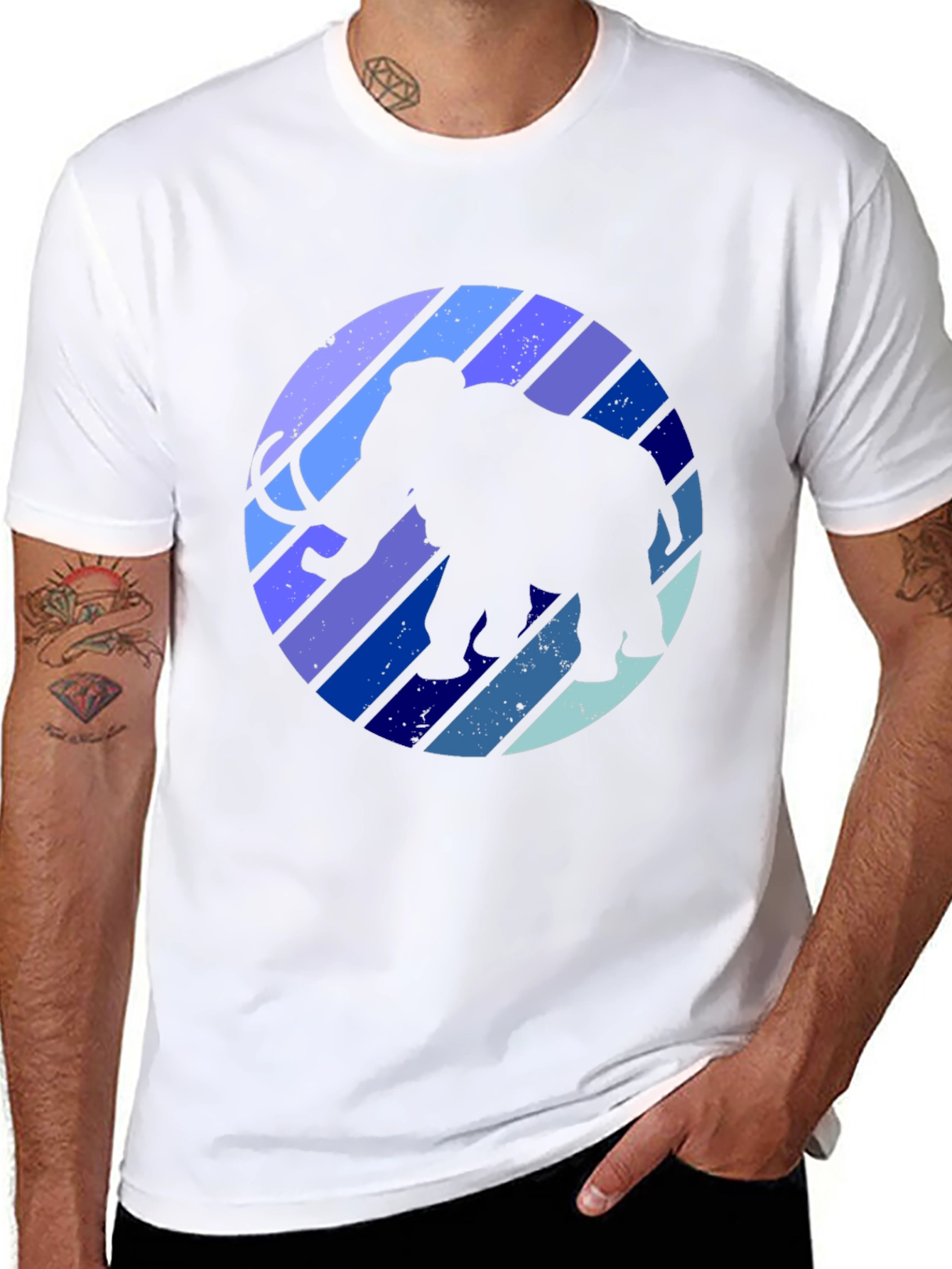 Mammoth Retro Striped T-Shirt