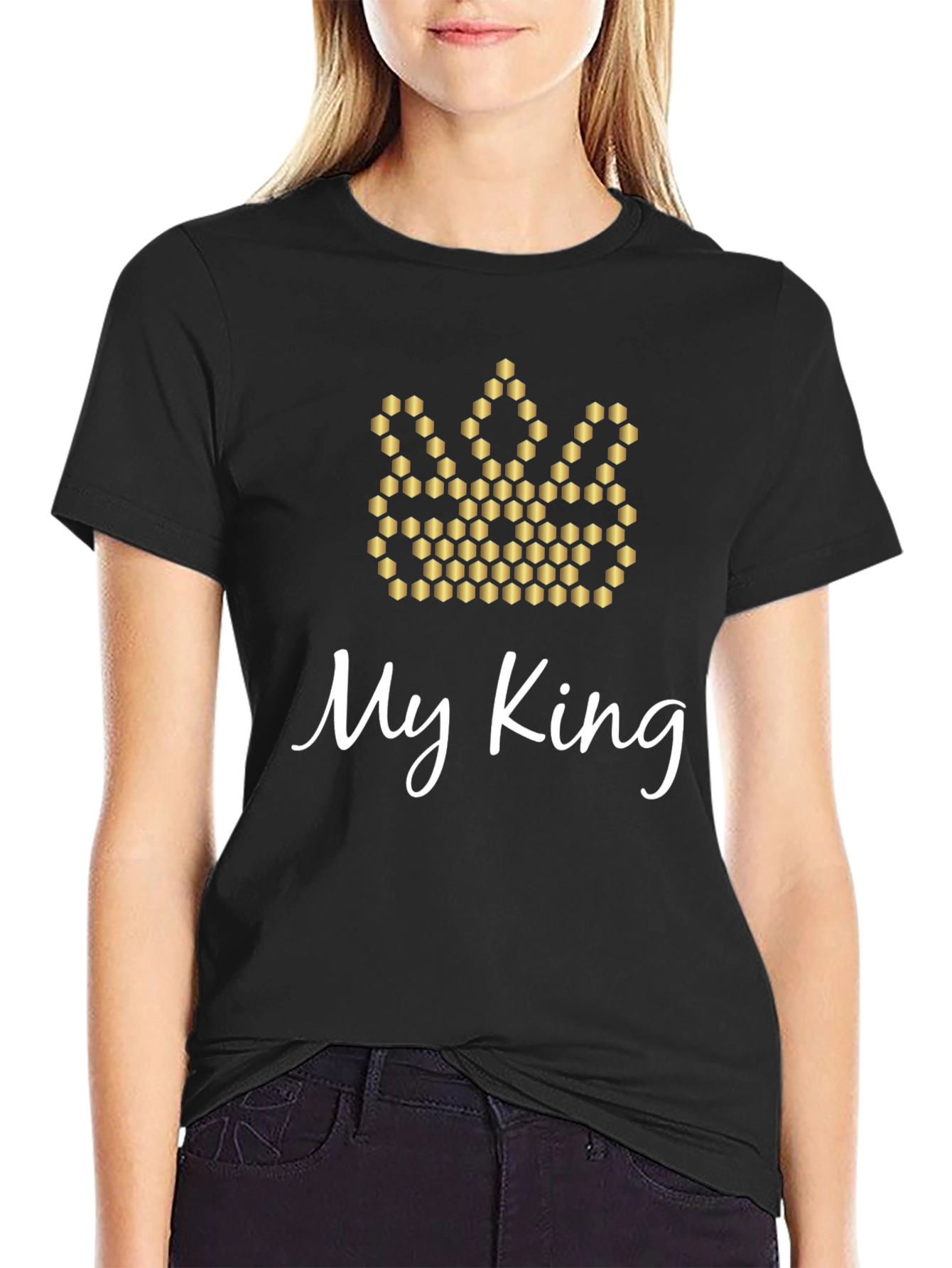 My King Crown Graphic Tee - Mens Black T-Shirt