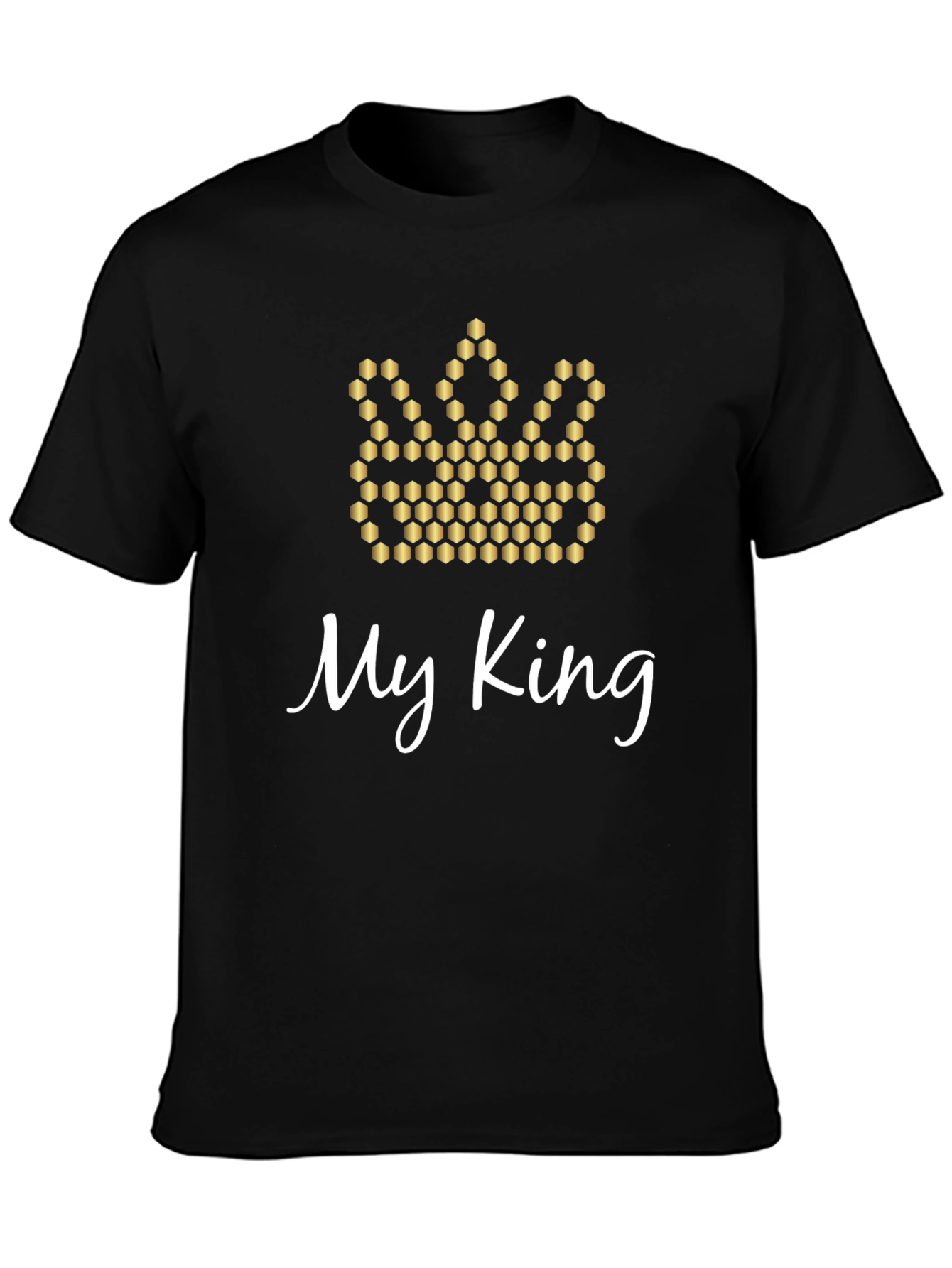 My King Crown Graphic Tee - Mens Black T-Shirt