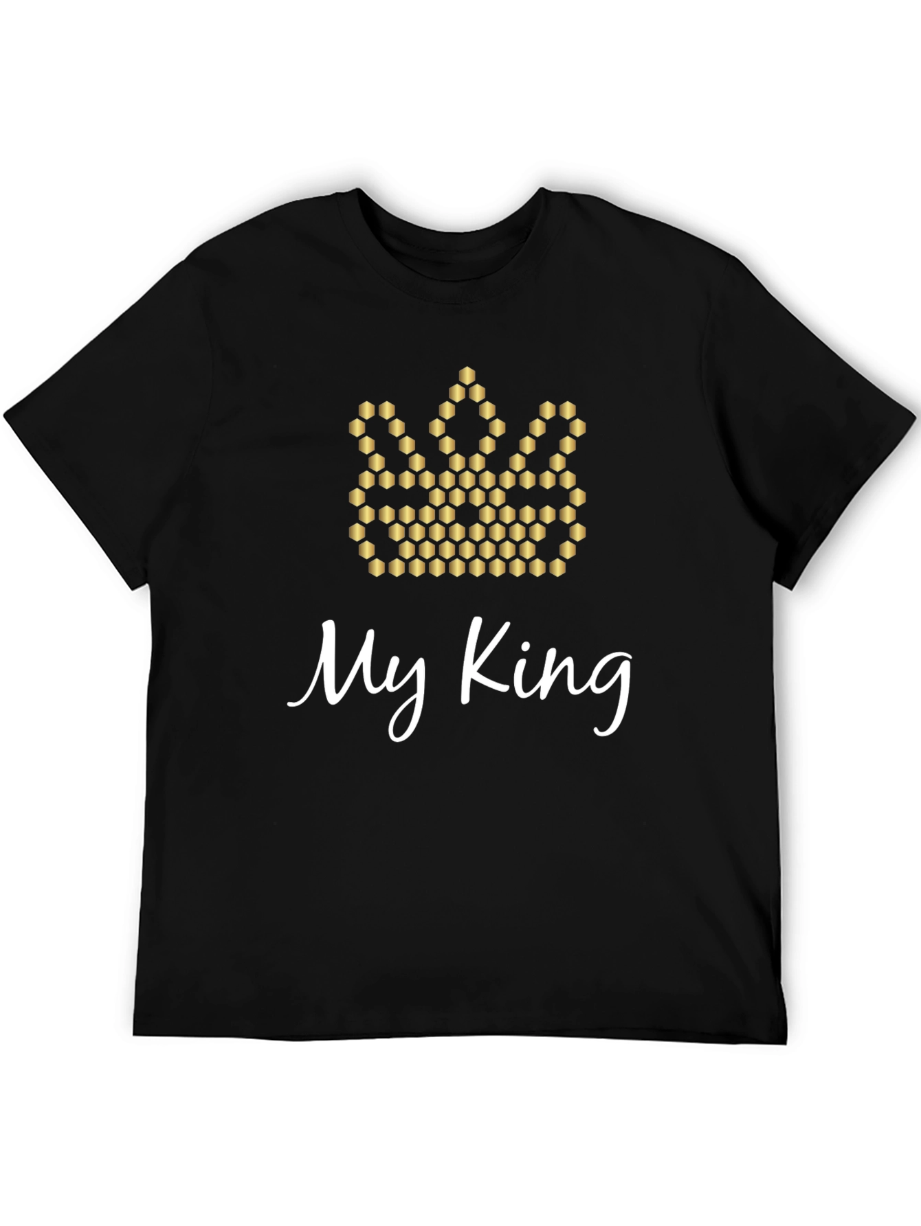 My King Crown Graphic Tee - Mens Black T-Shirt